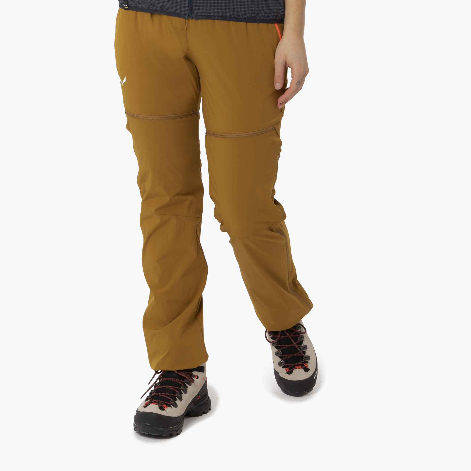Spodnie trekkingowe damskie Salewa Talvena 2 DST golden brown 
