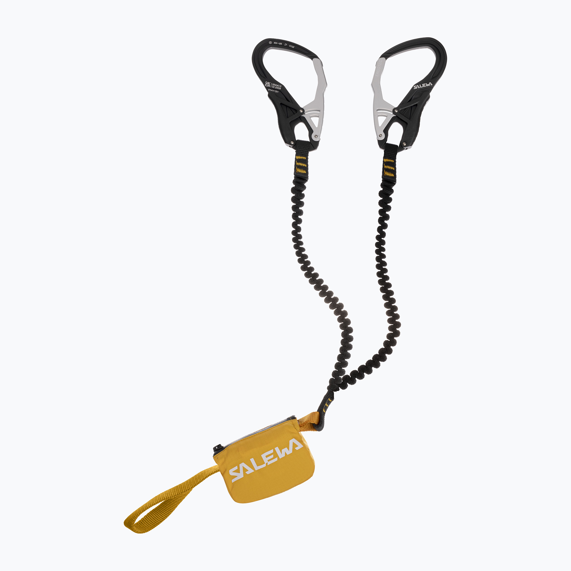 Lonża Salewa Via Ferrata Ergo Core black/yellow 
