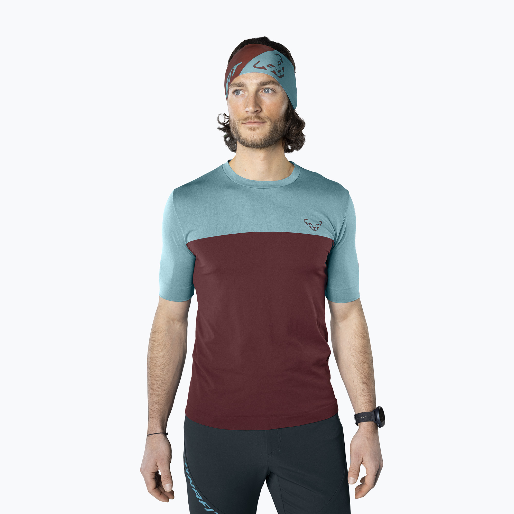 Koszulka trekkingowa męska DYNAFIT Traverse S-Tech burgundy 