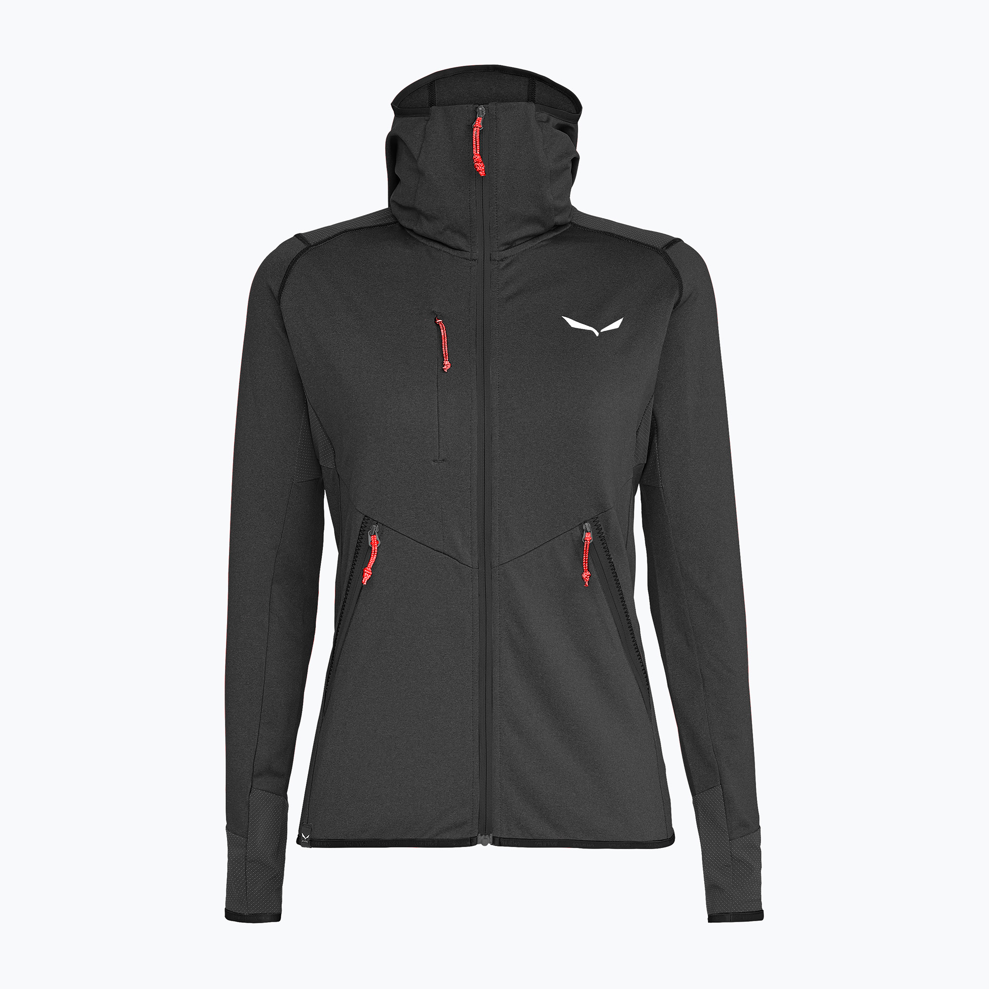 Bluza trekkingowa damska Salewa Agner Hybrid PL/DST black out melange 