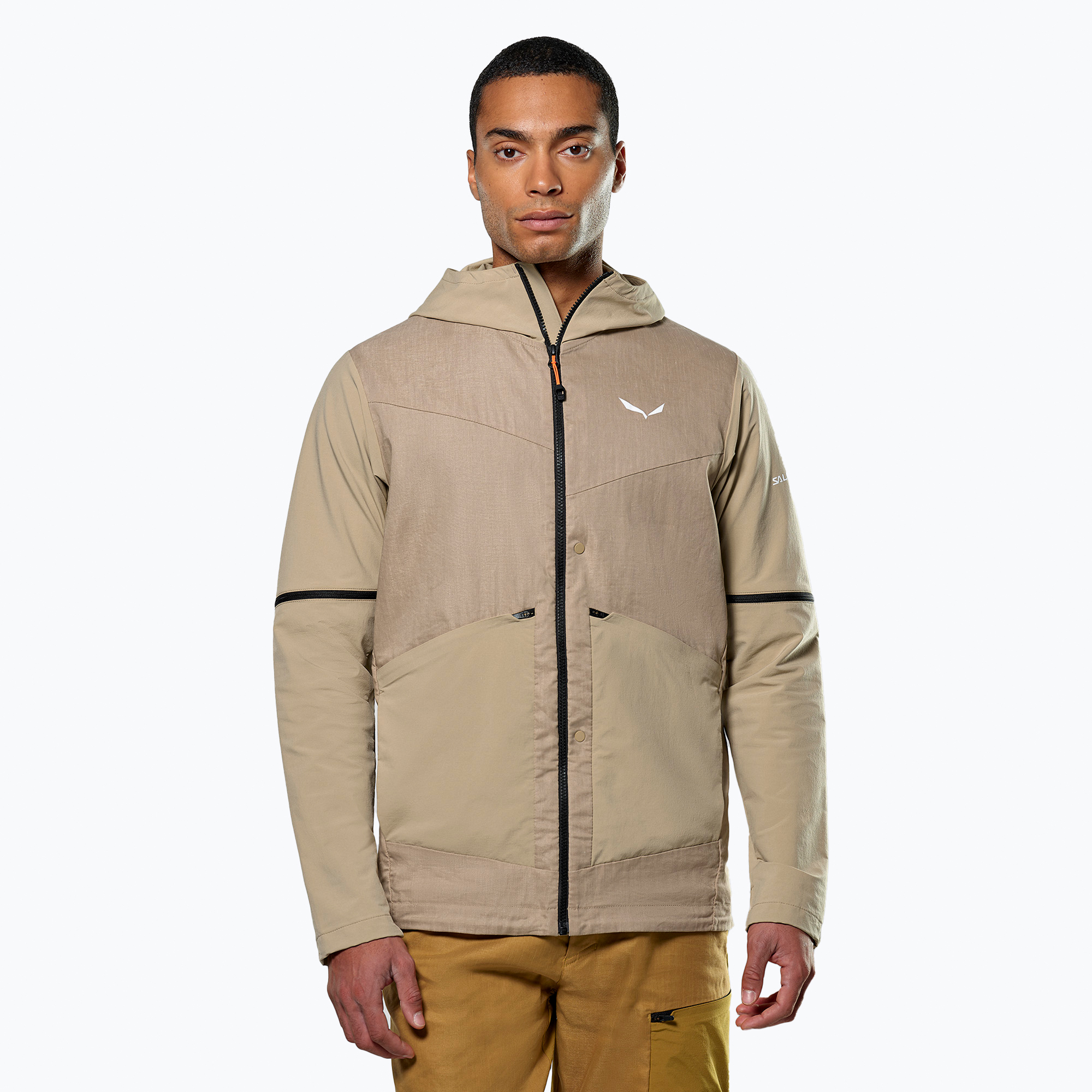 Kurtka softshell męska Salewa Puez Hemp Dst 2/1 Hyb quicksand 