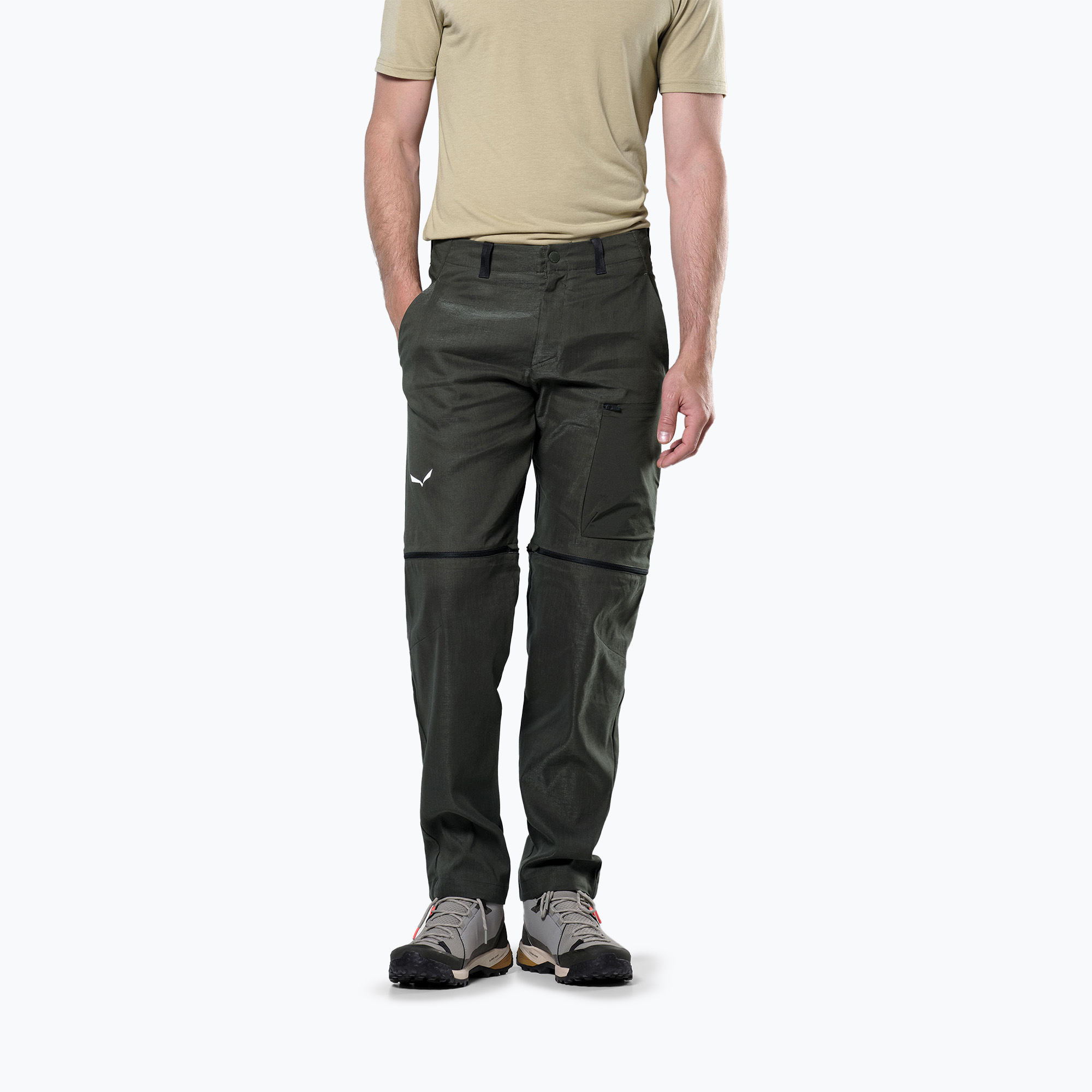 Spodnie trekkingowe męskie Salewa Puez Hemp/Dst 2/1 dark olive 