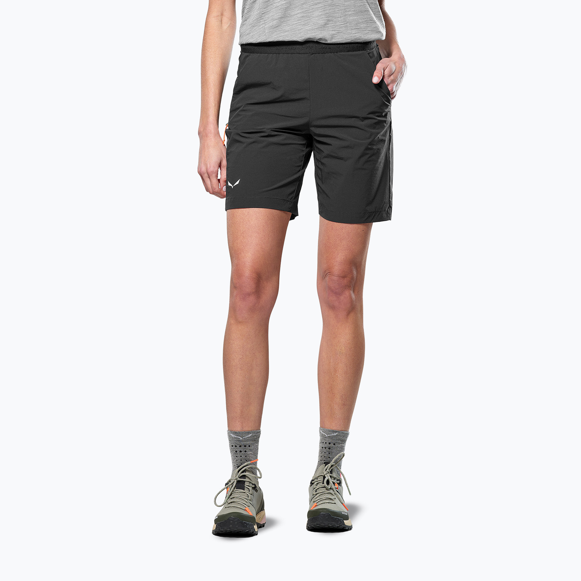 Spodenki trekkingowe damskie Salewa Puez 4 black out 