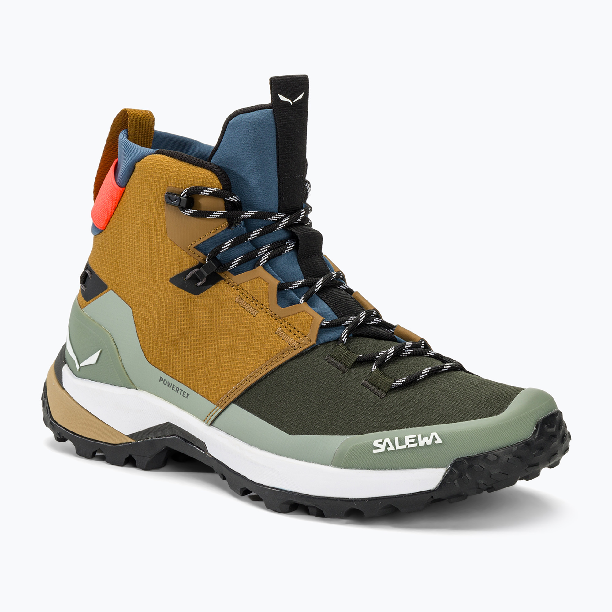 Salewa men's trekking boots Puez Mid Ptx golden brown/shadow