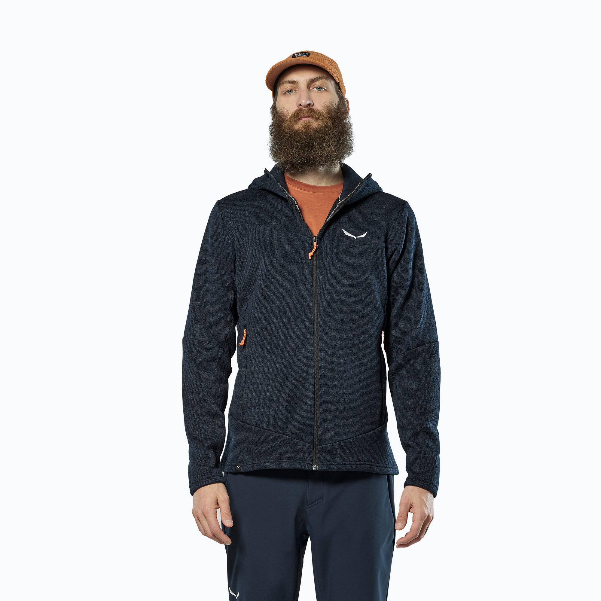 Bluza trekkingowa męska Salewa Puez Rocca Polarlite Hood navy blazer 