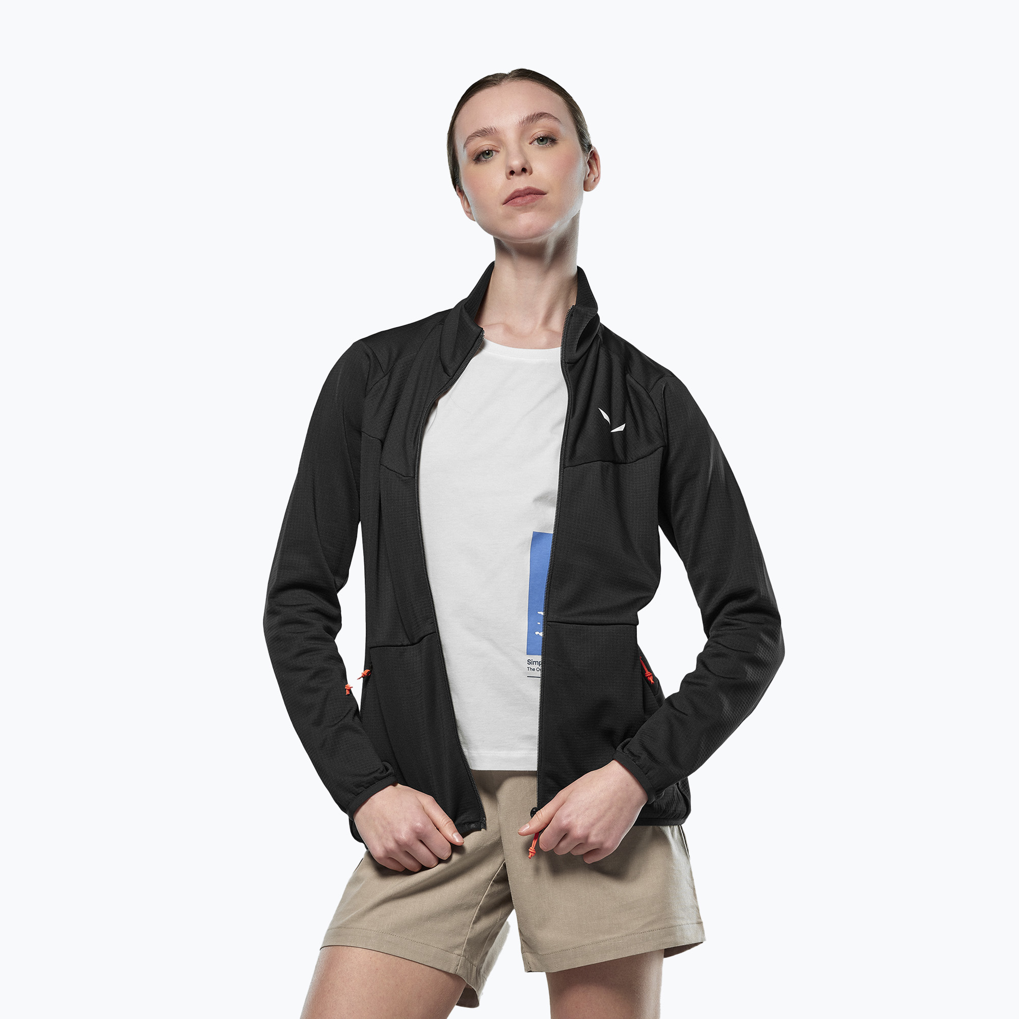 Bluza trekkingowa damska Salewa Puez Cammio PL black out 