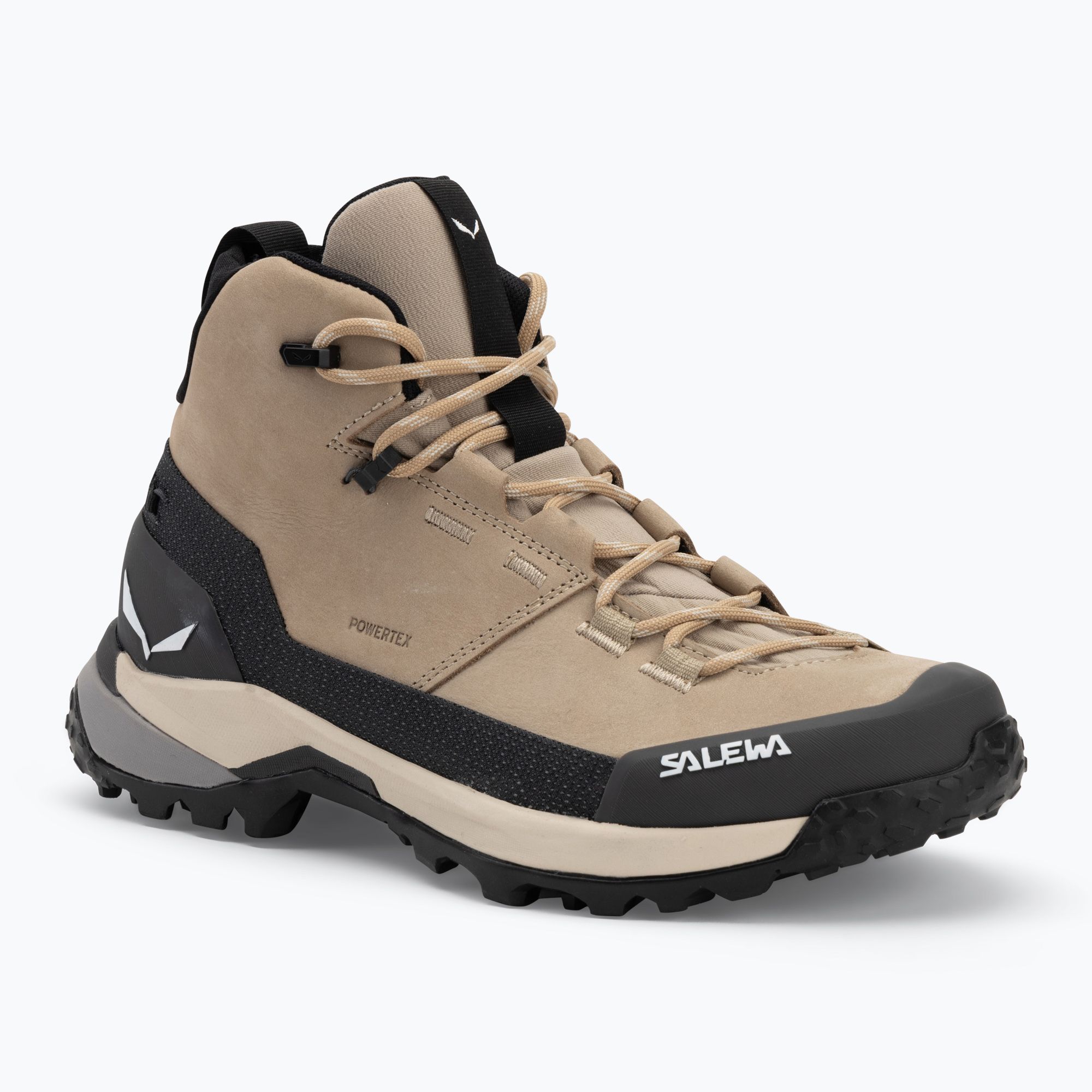 Buty trekkingowe damskie Salewa Puez Leather Mid Ptx quicksand/onyx 
