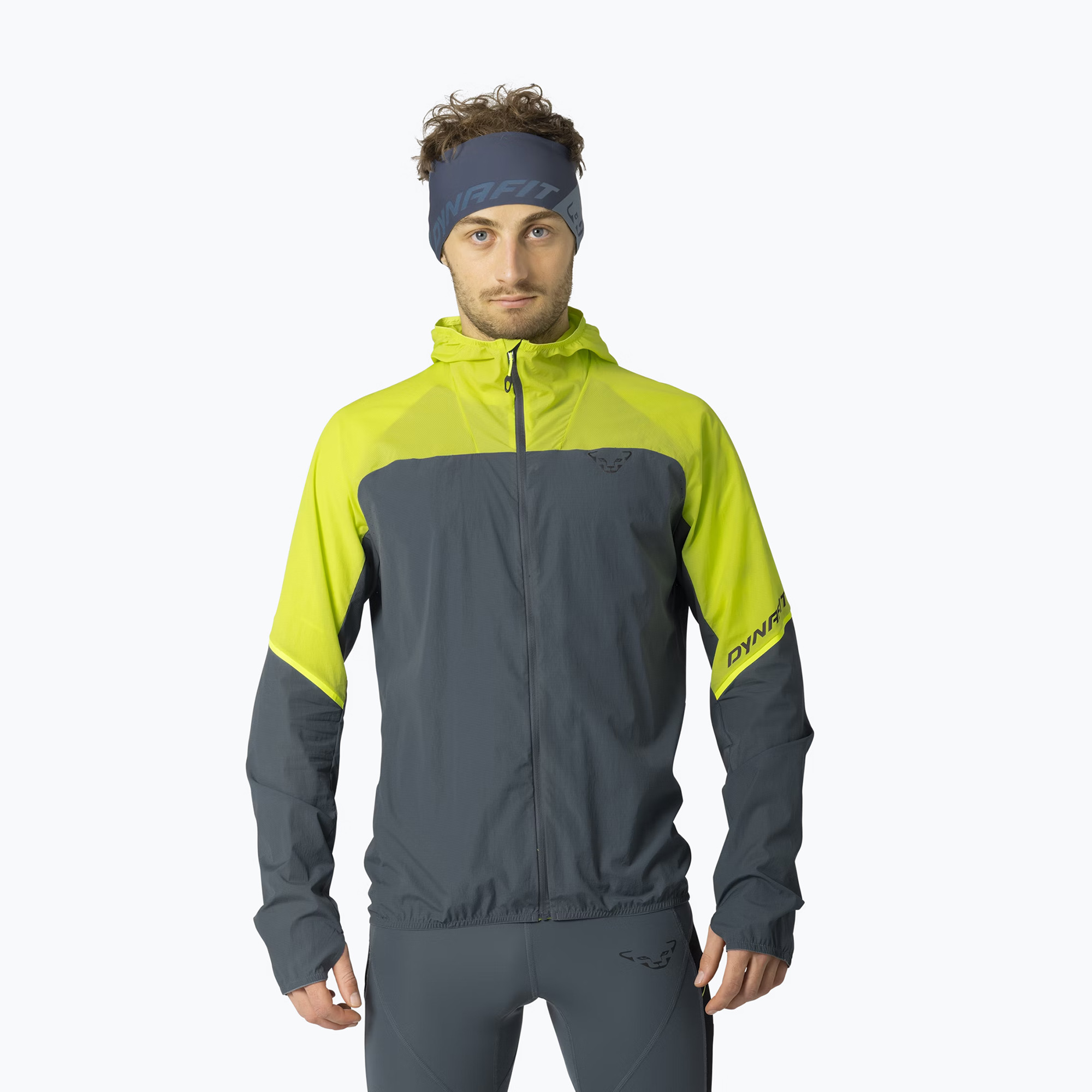 Kurtka do biegania męska DYNAFIT Alpine Wind ultra yellow 