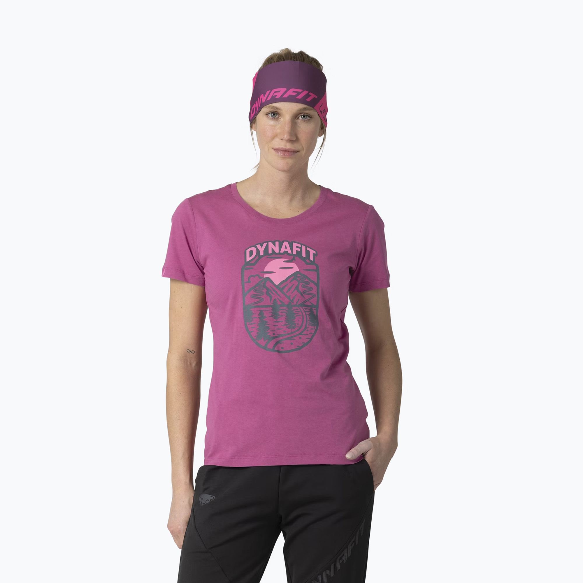 Koszulka damska DYNAFIT Graphic Co magenta/horizon 