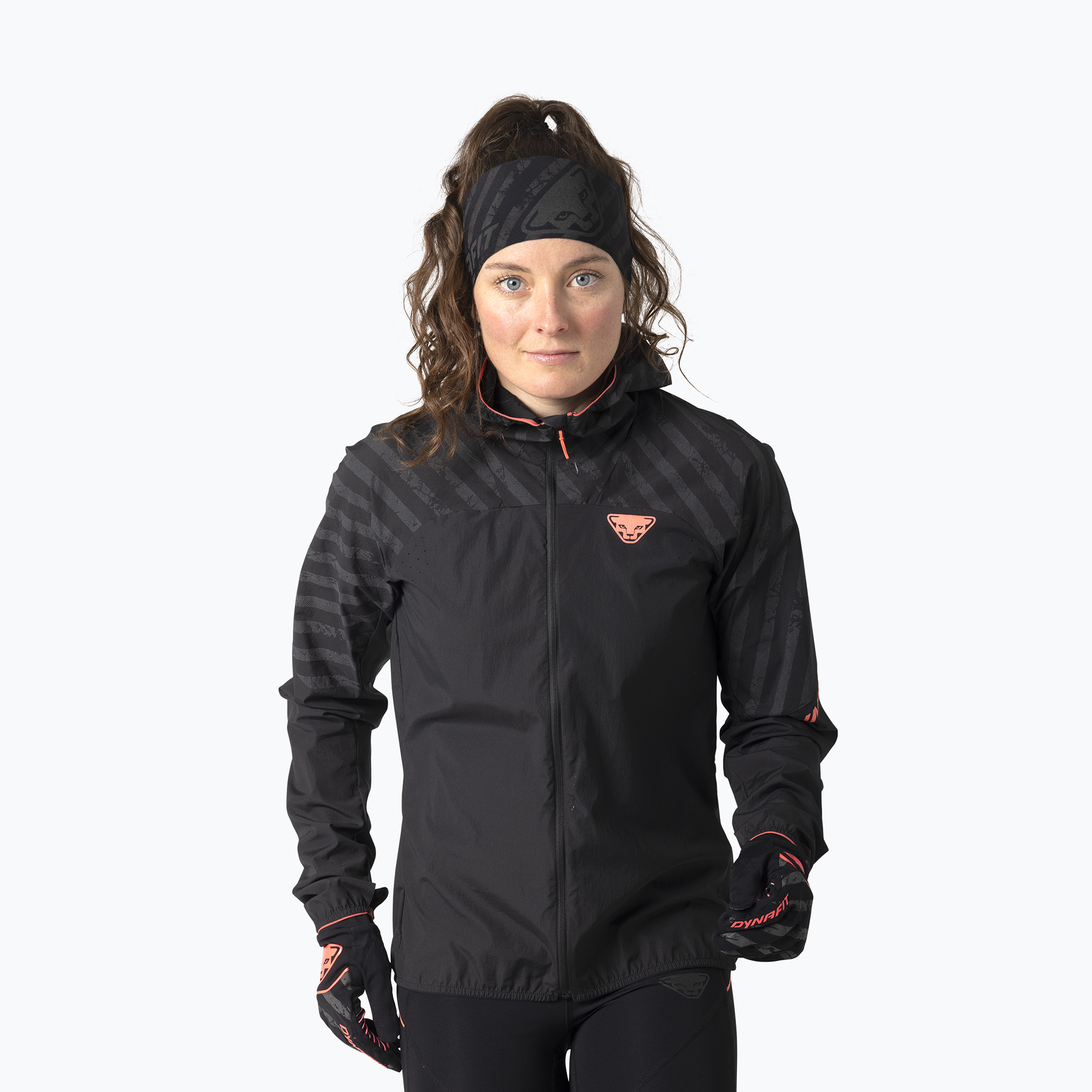 Kurtka do biegania damska DYNAFIT Trail Reflective Wind black out/6A10 