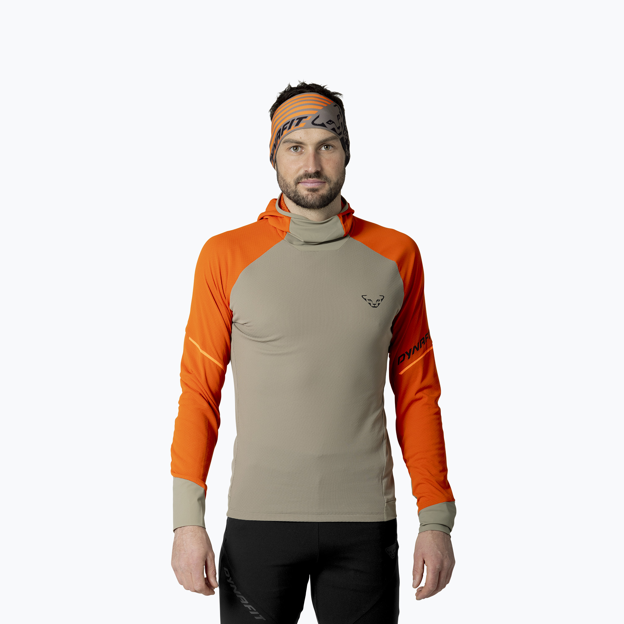 Longsleeve do biegania męski Dynafit Alpine Hooded alabama/5490 