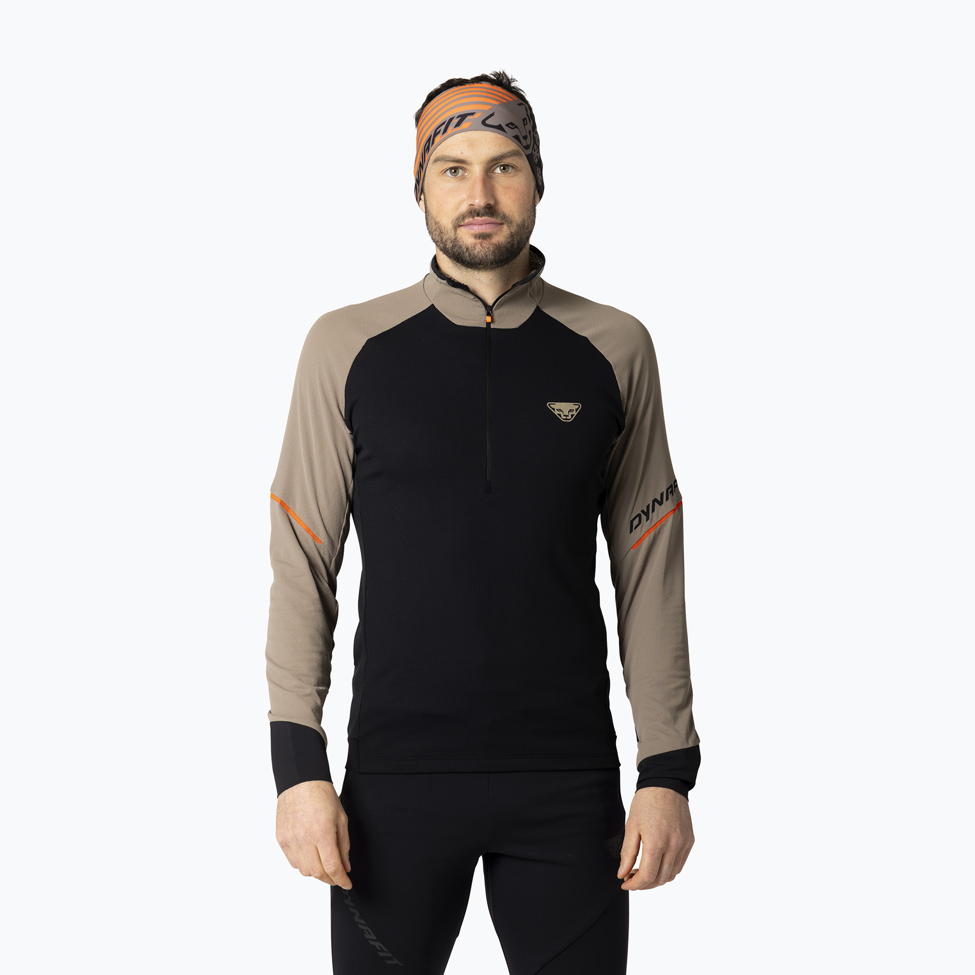Longsleeve do biegania męski Dynafit Alpine 1/2 Zip Tee fallen rock/0910 