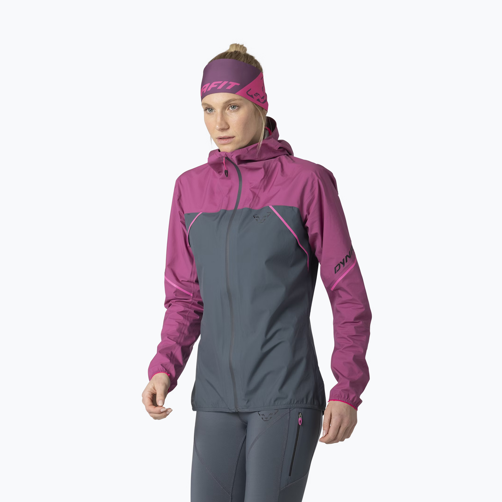 Kurtka do biegania damska DYNAFIT Alpine 3L magenta 