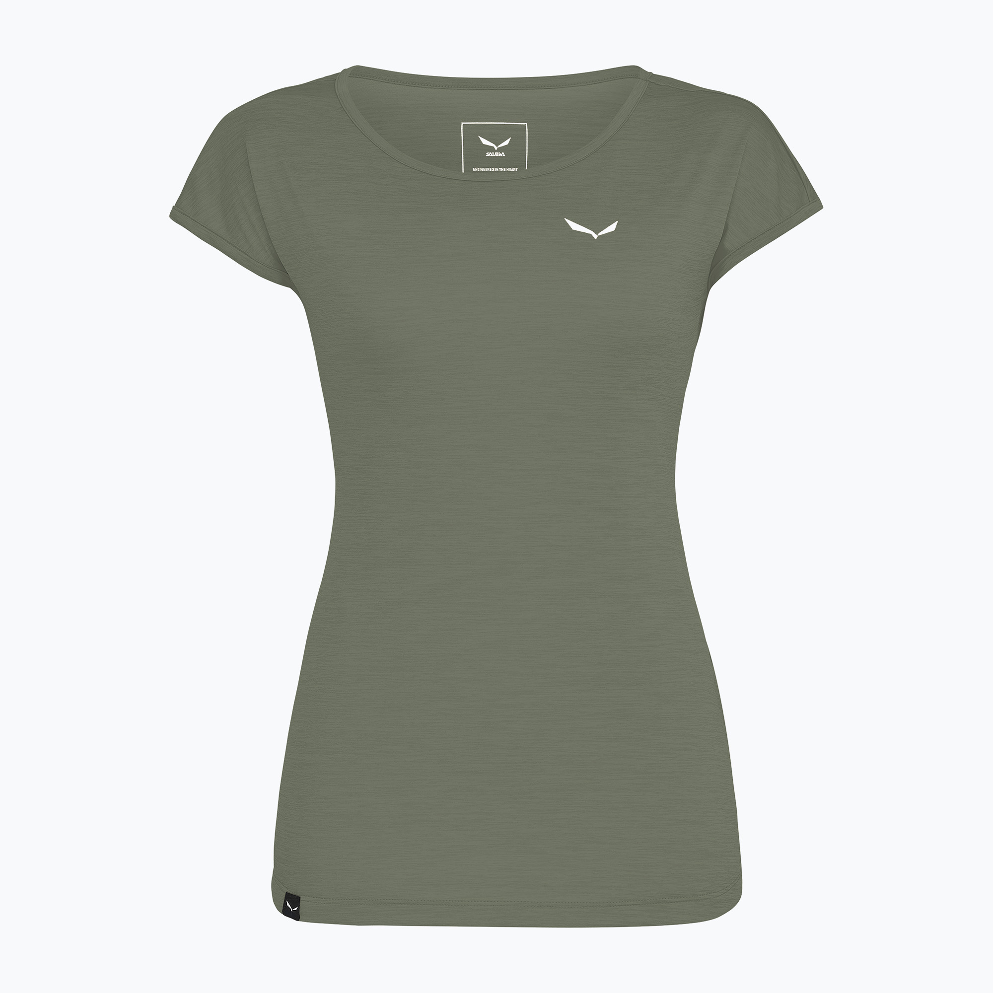 Koszulka damska Salewa Puez Melange Dry faded green melange 