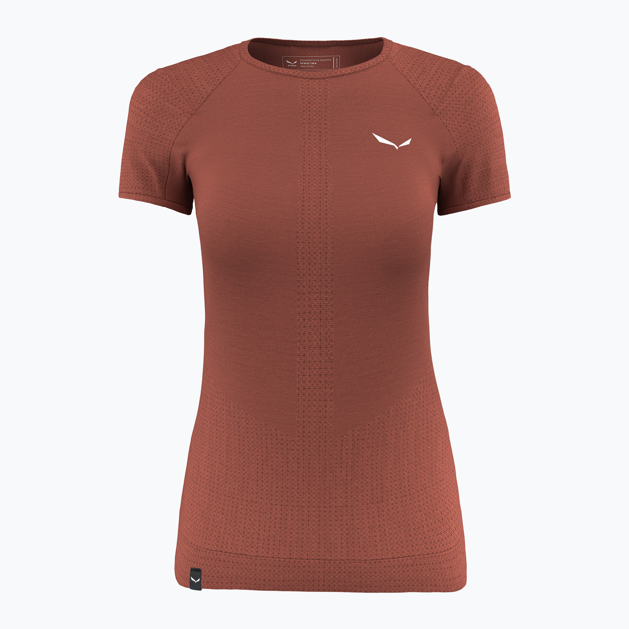 Koszulka trekkingowa damska Salewa Zebru Medium Warm Amr etruscan red 