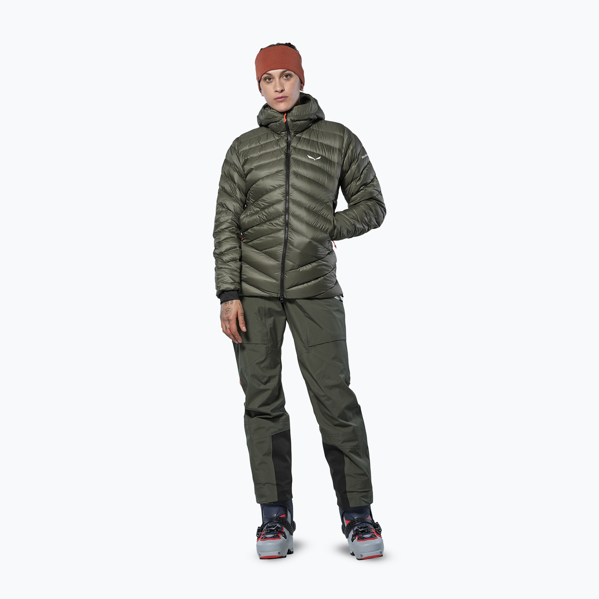 Kurtka ocieplana damska Salewa Ortles Med 3 Rds Dwn faded green 