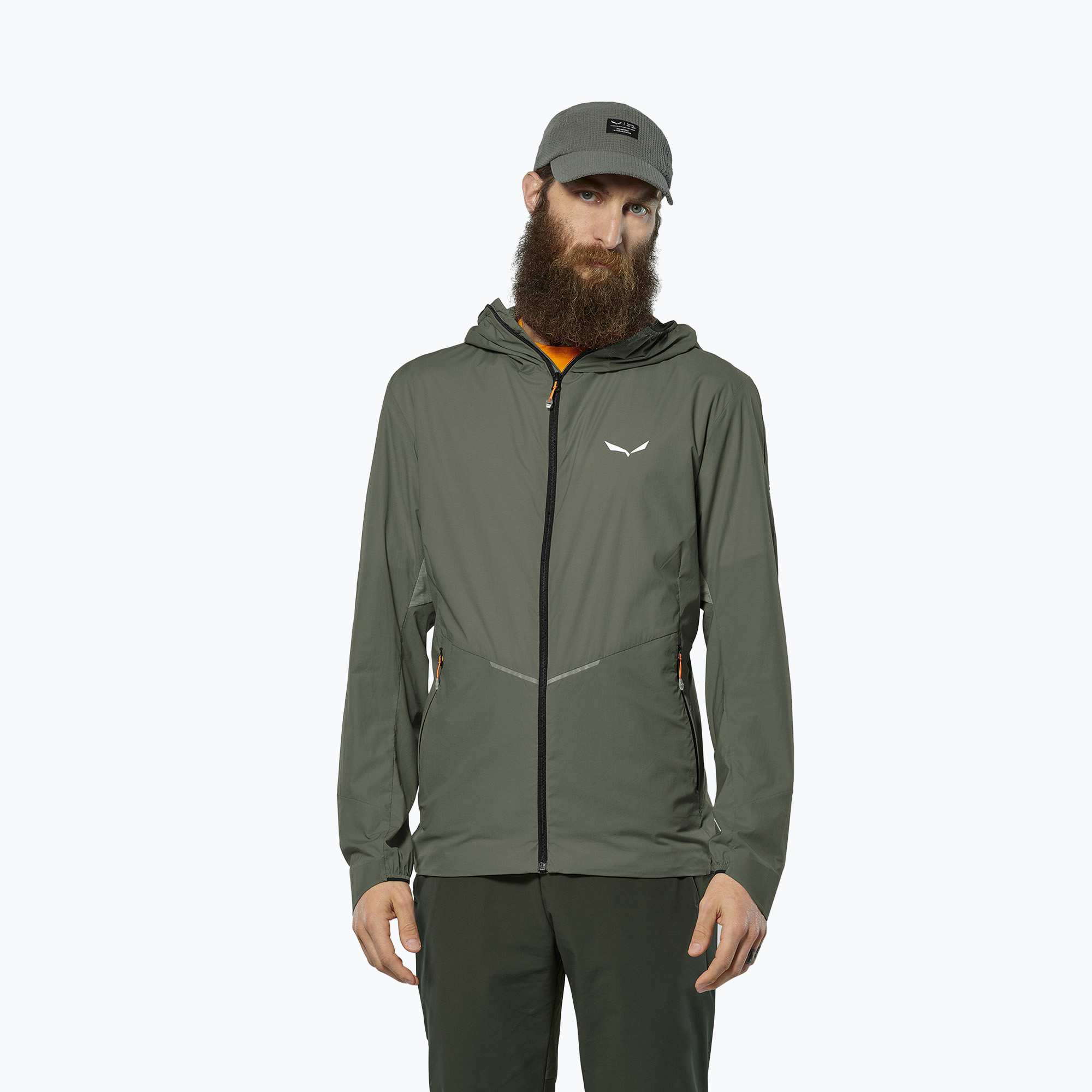 Kurtka przeciwwiatrowa męska Salewa Pedroc Wind Hood faded green 