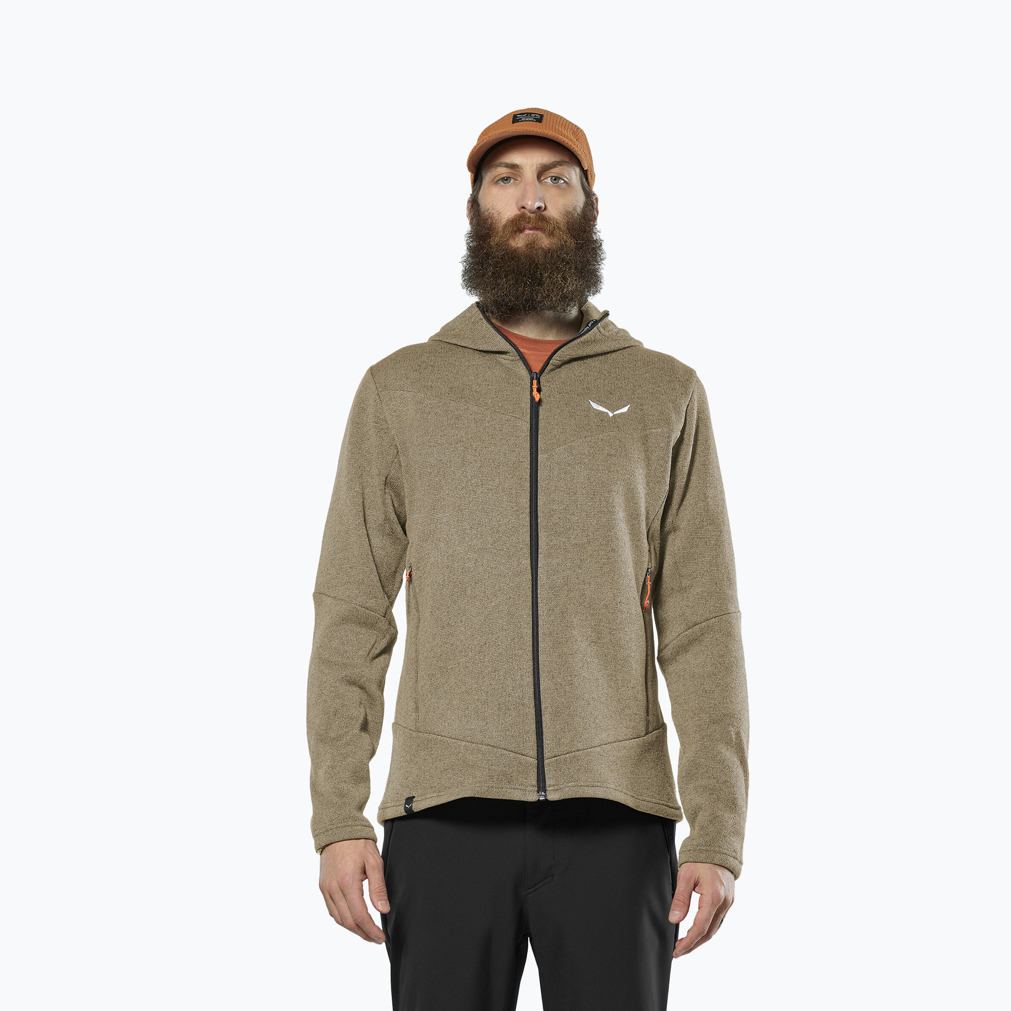 Bluza trekkingowa męska Salewa Puez Rocca Polarlite Hood quicksand 