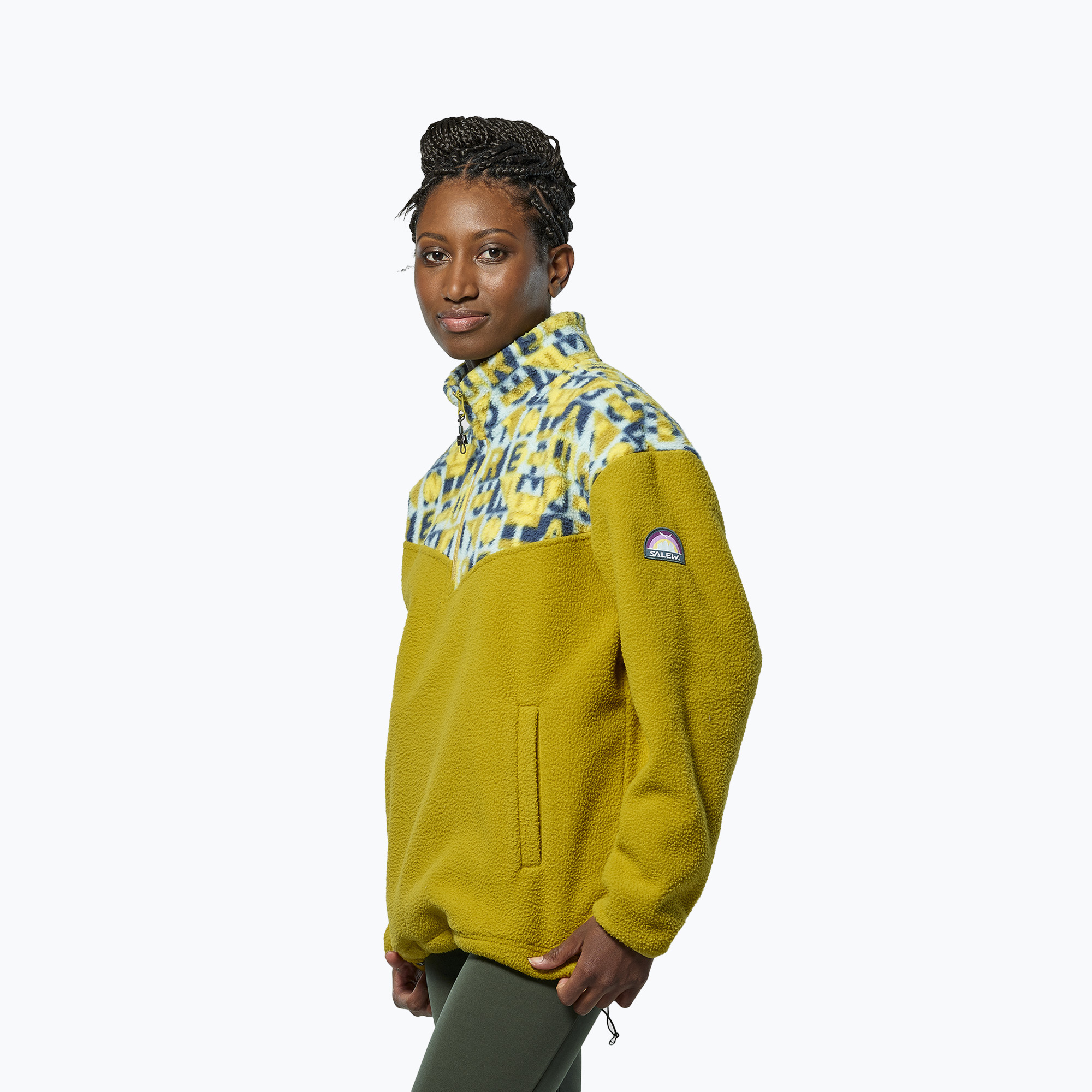 Bluza męska Salewa Eagle Anniversary Full Zip olive oil 