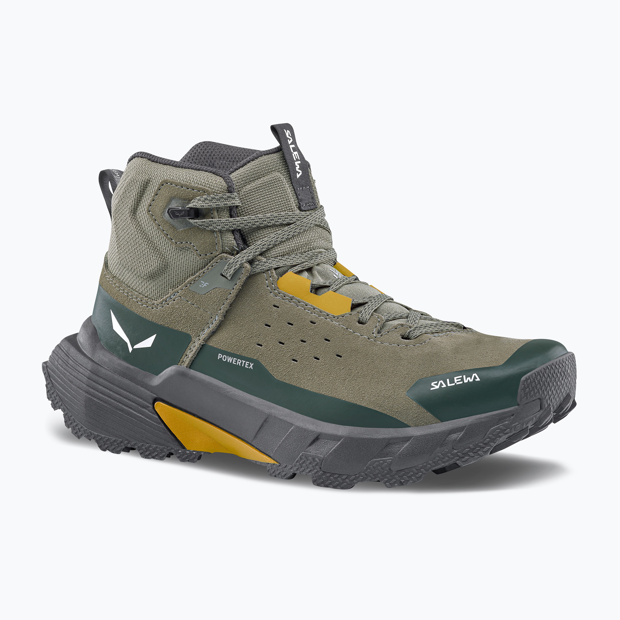 Buty trekkingowe męskie Salewa Pedroc 2 Leather Mid PTX faded green/dark olive 