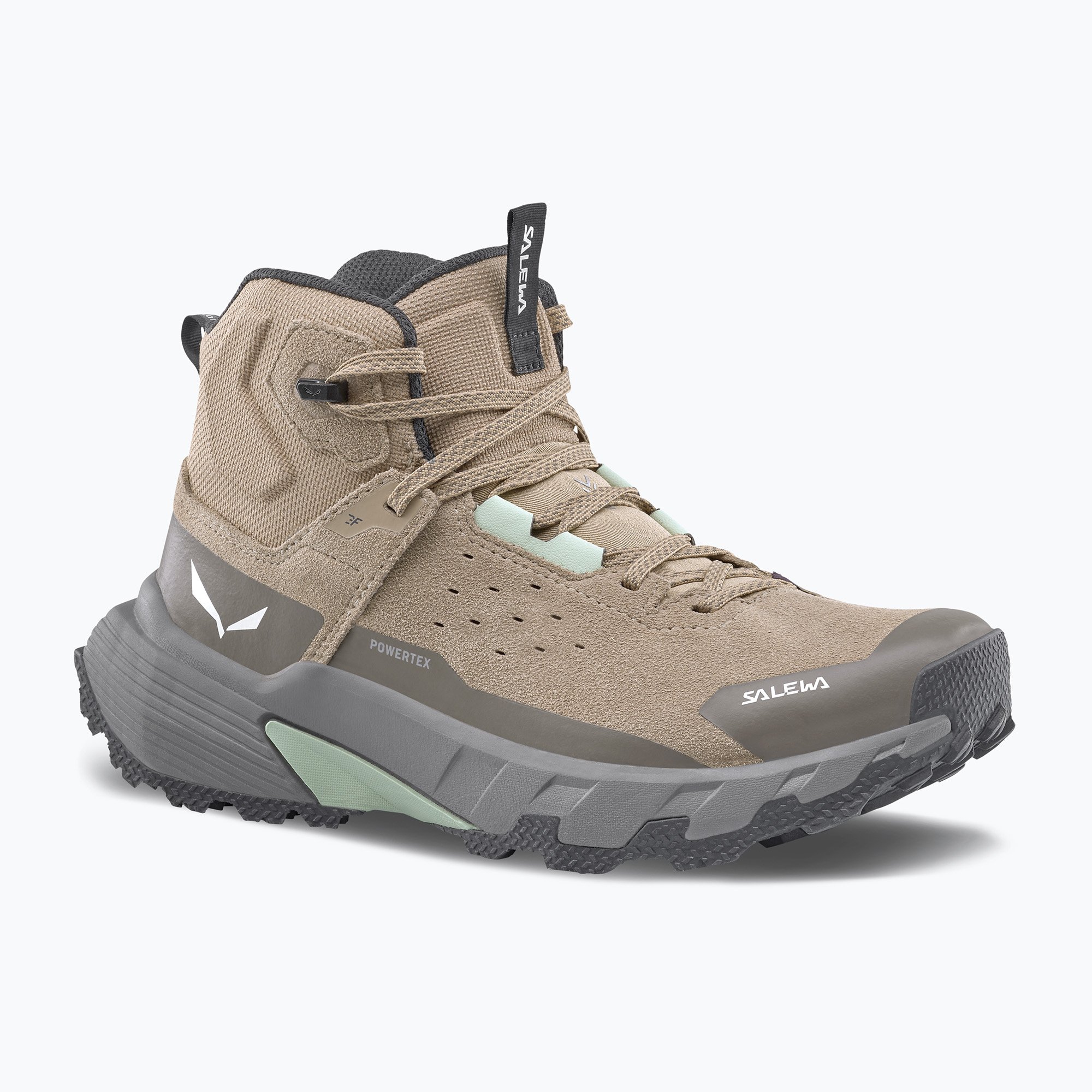 Buty trekkingowe damskie Salewa Pedroc 2 Leather Mid PTX quicksand/bungee cord 