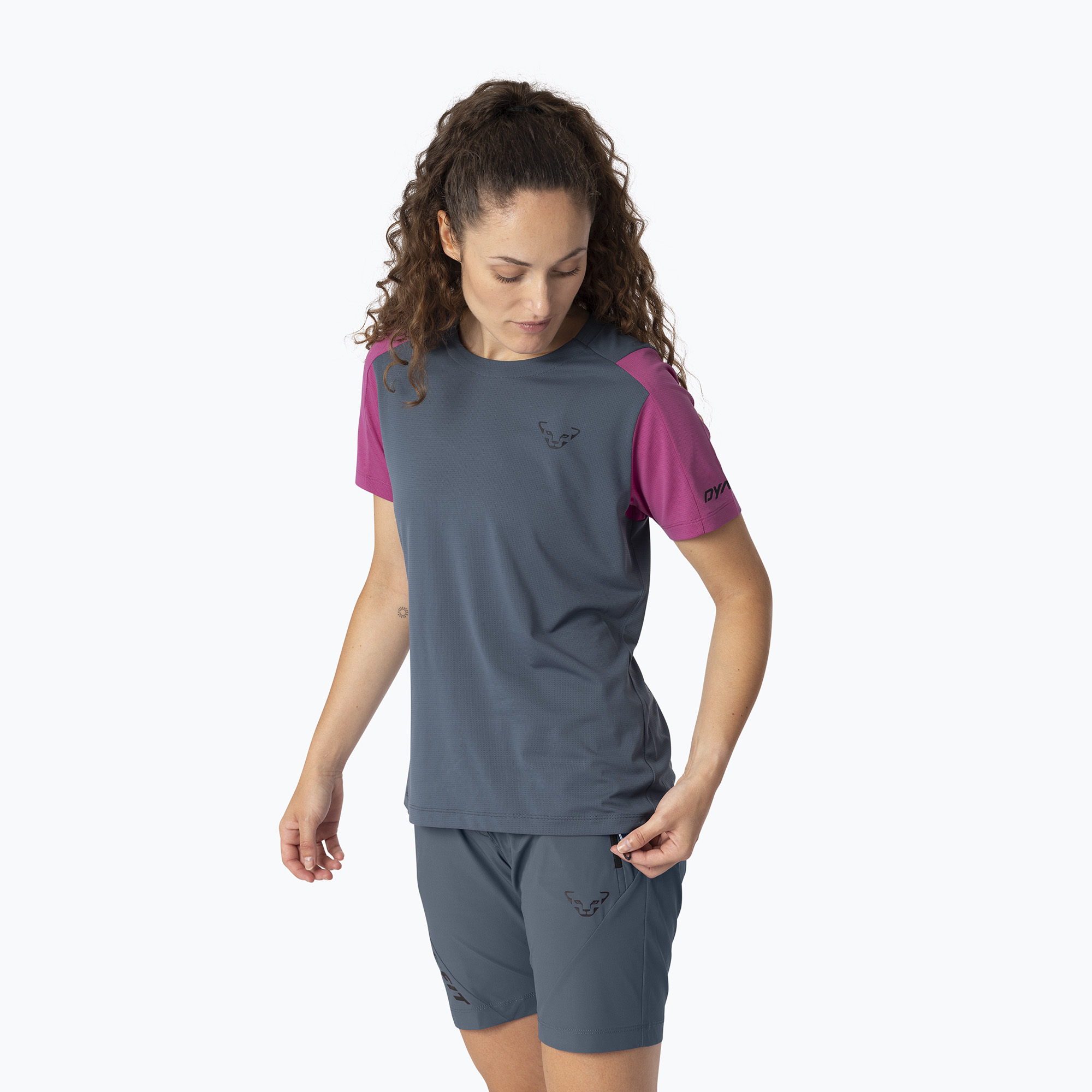 Дамска тениска за трекинг DYNAFIT Transalper magenta/0720