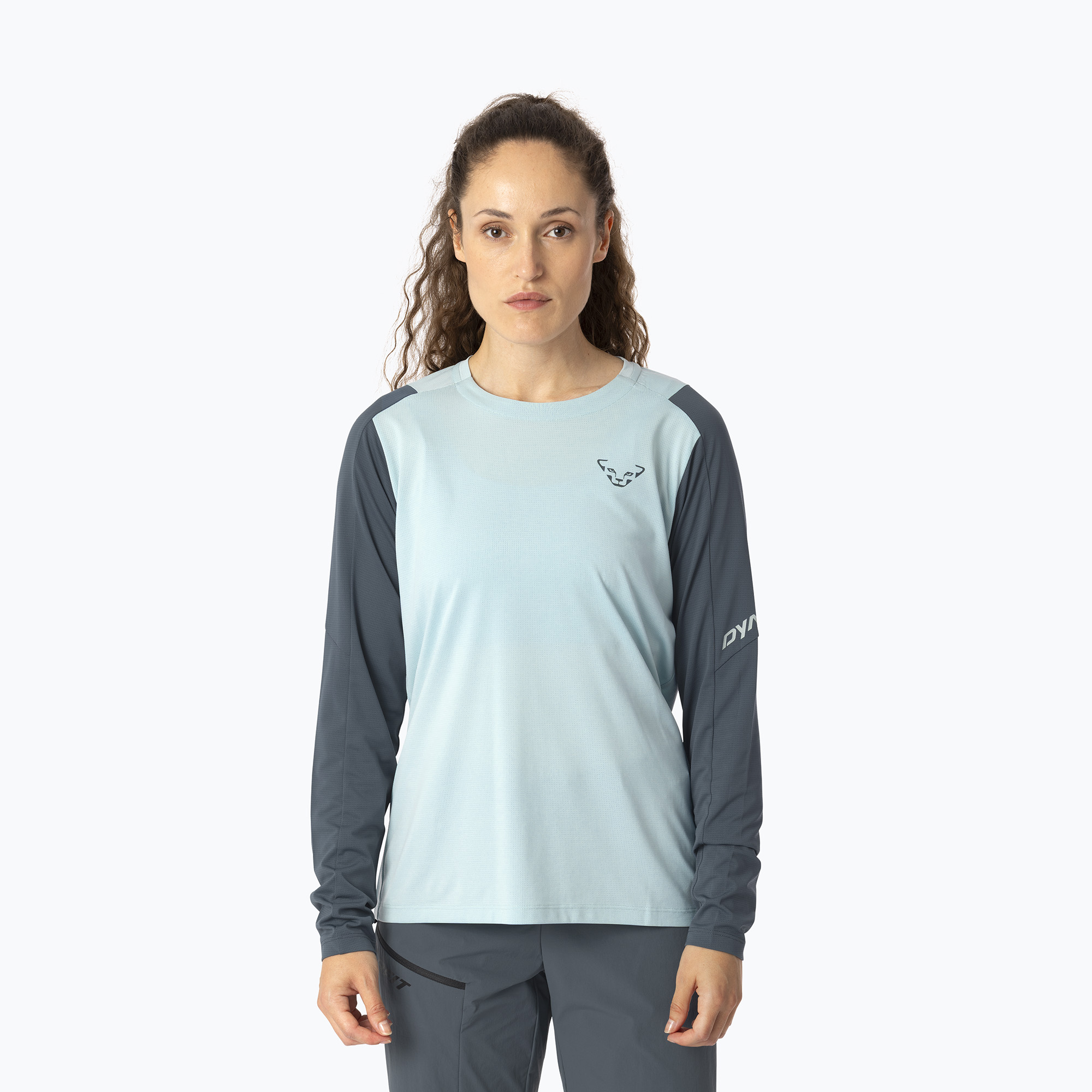 Дамска тениска за трекинг DYNAFIT Transalper cloud blue/0720