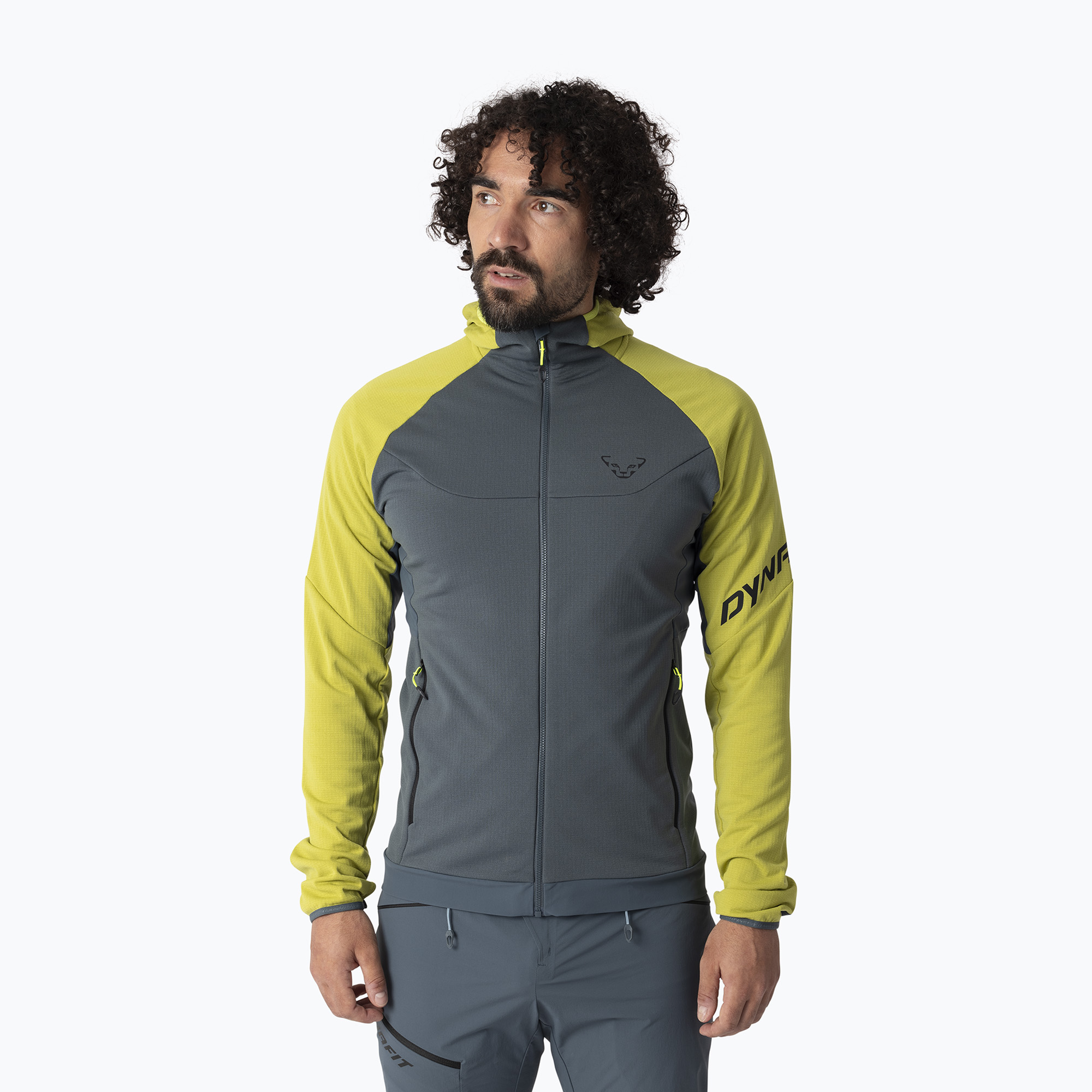 Мъжки трекинг суитшърт DYNAFIT Transalper Thermal Hoody golden lime/0720