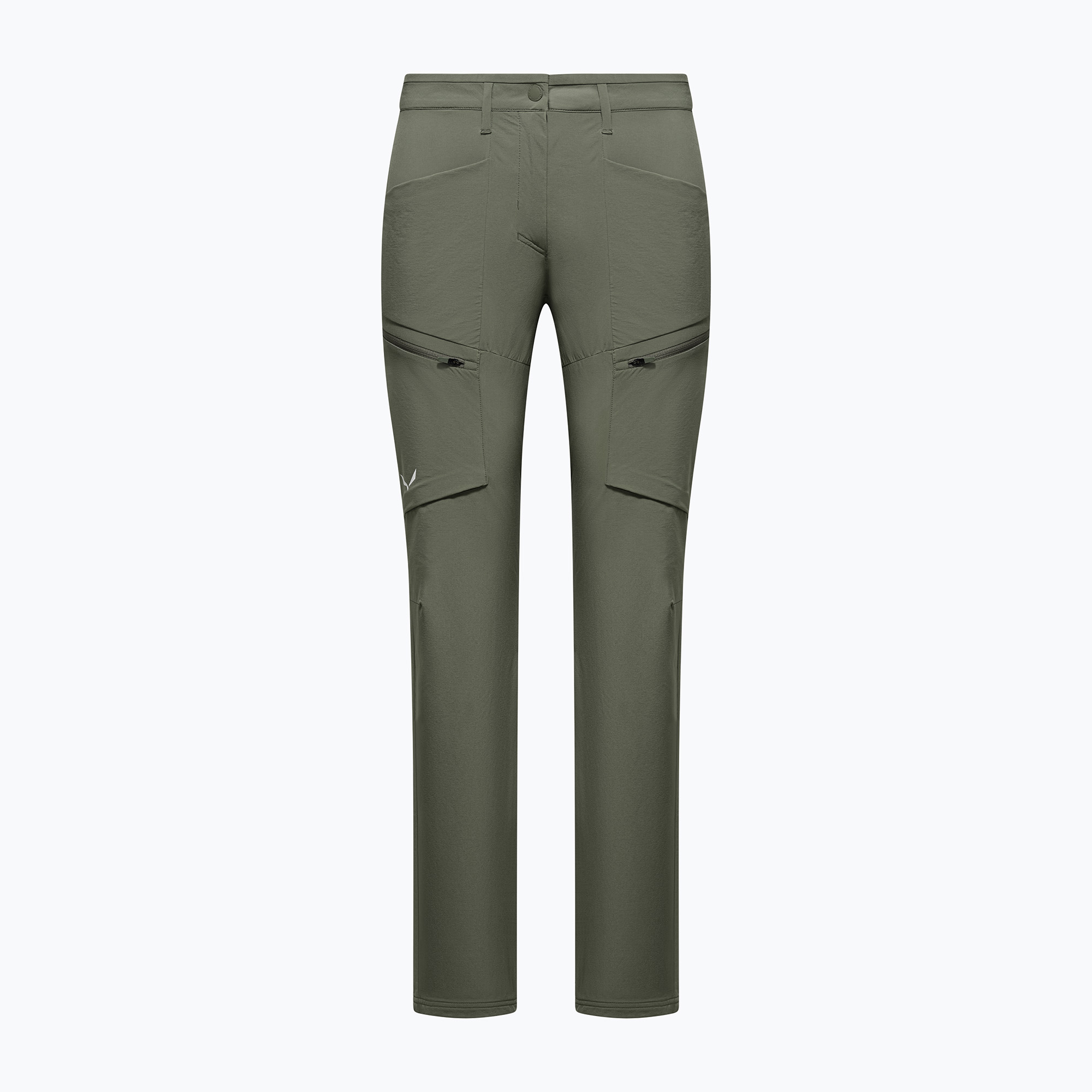Spodnie softshell damskie Salewa Puez DST Cargo faded green