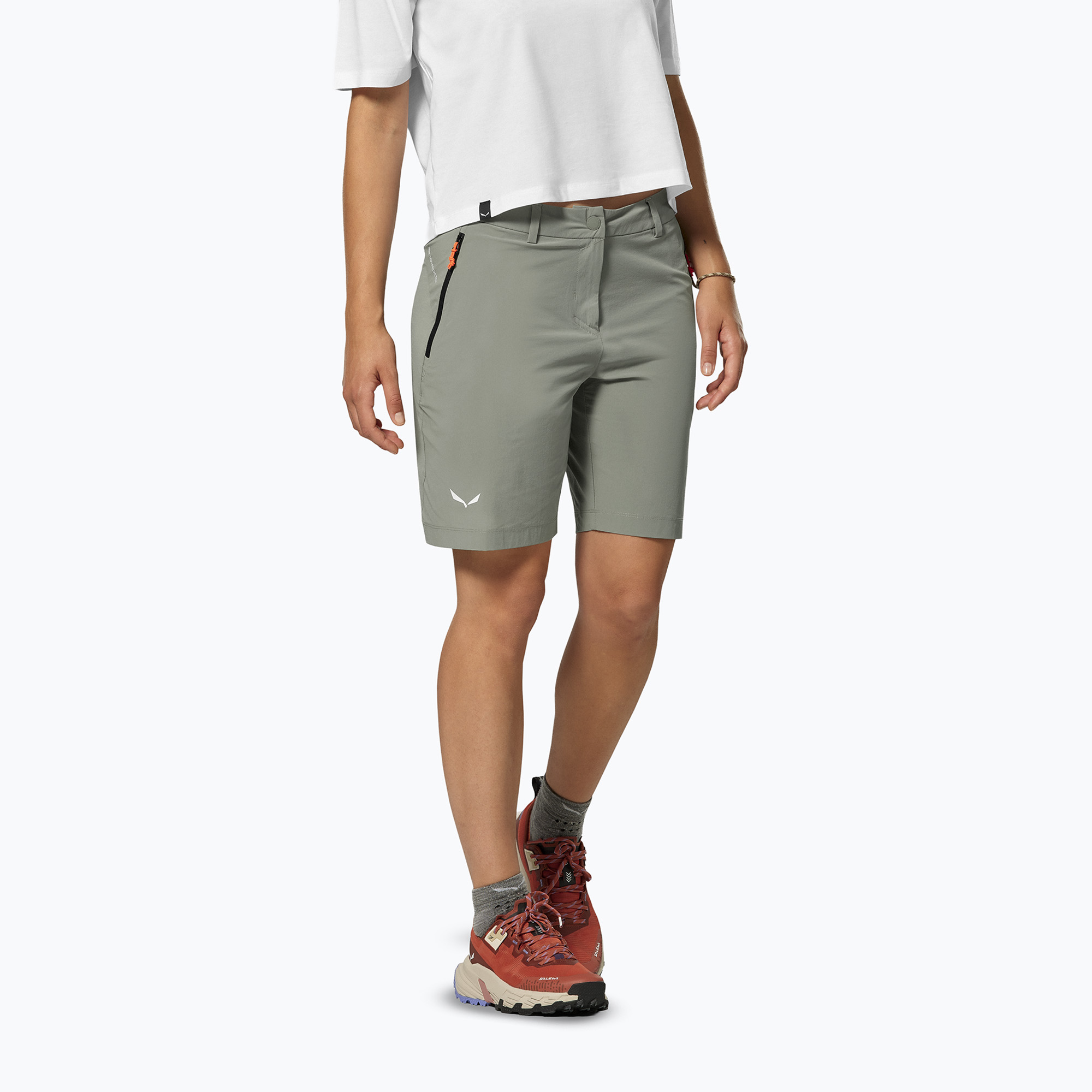 Spodenki trekkingowe damskie Salewa Puez Talvena DST faded green 