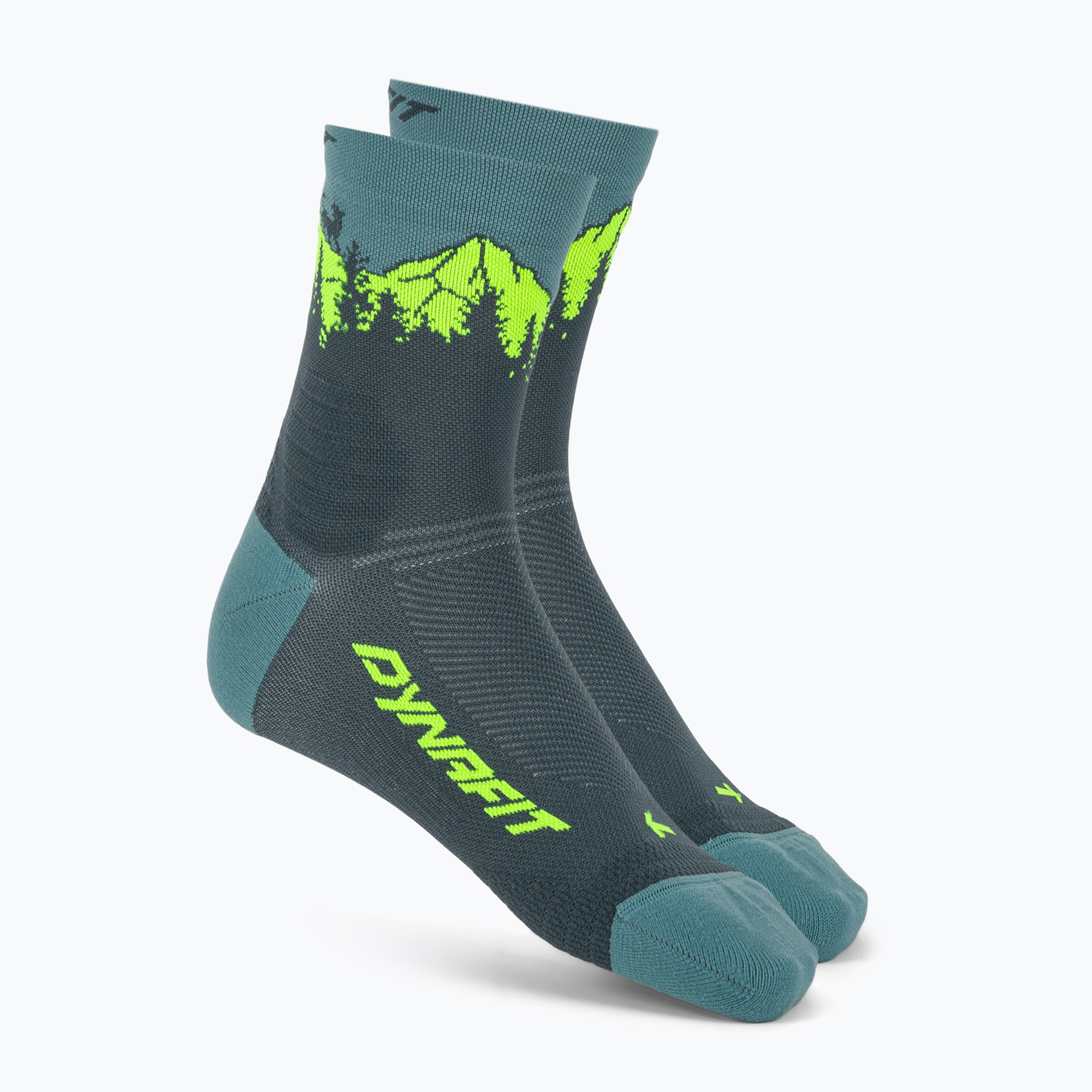 Скиорски чорапи DYNAFIT Traverse Mid cinder ultra yellow/5a30