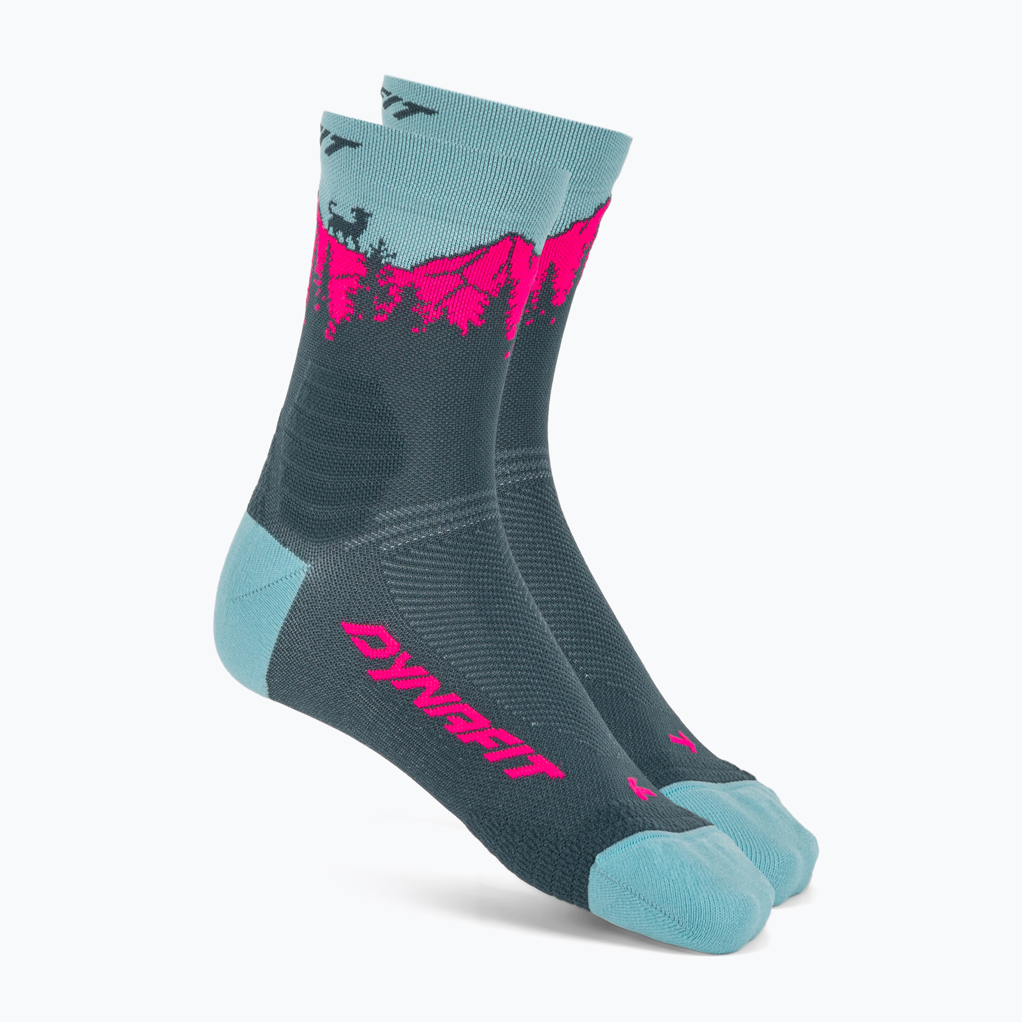 Скиорски чорапи DYNAFIT Traverse Mid cinder pink glo/6070