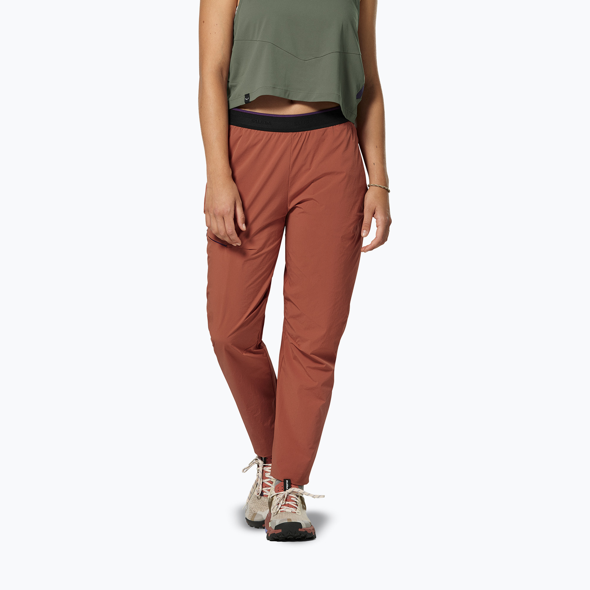 Spodnie trekkingowe damskie Salewa Pedroc 3 DST Light etruscan red 