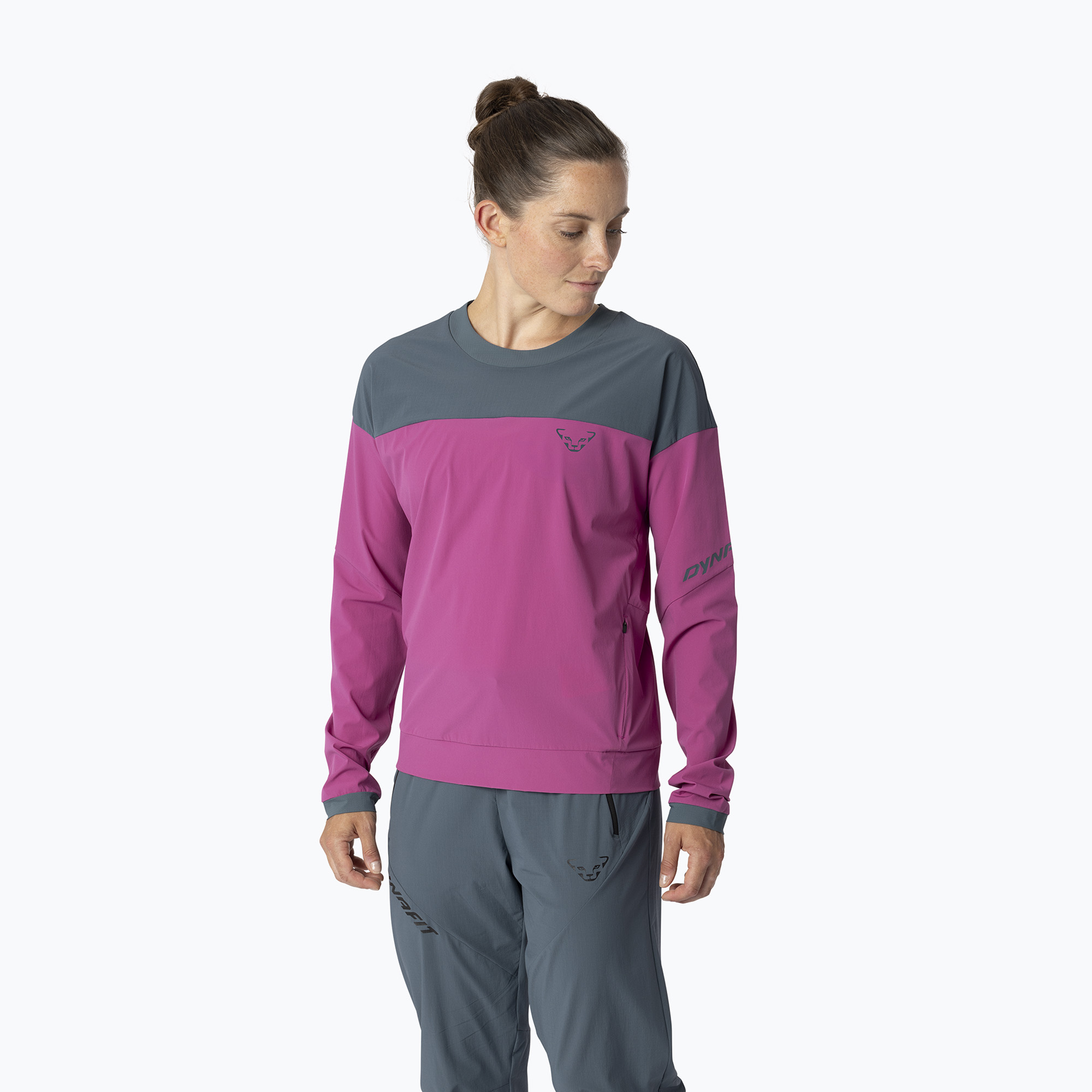 Дамско ветроустойчиво яке DYNAFIT Traverse Dynastretch in magenta/0720