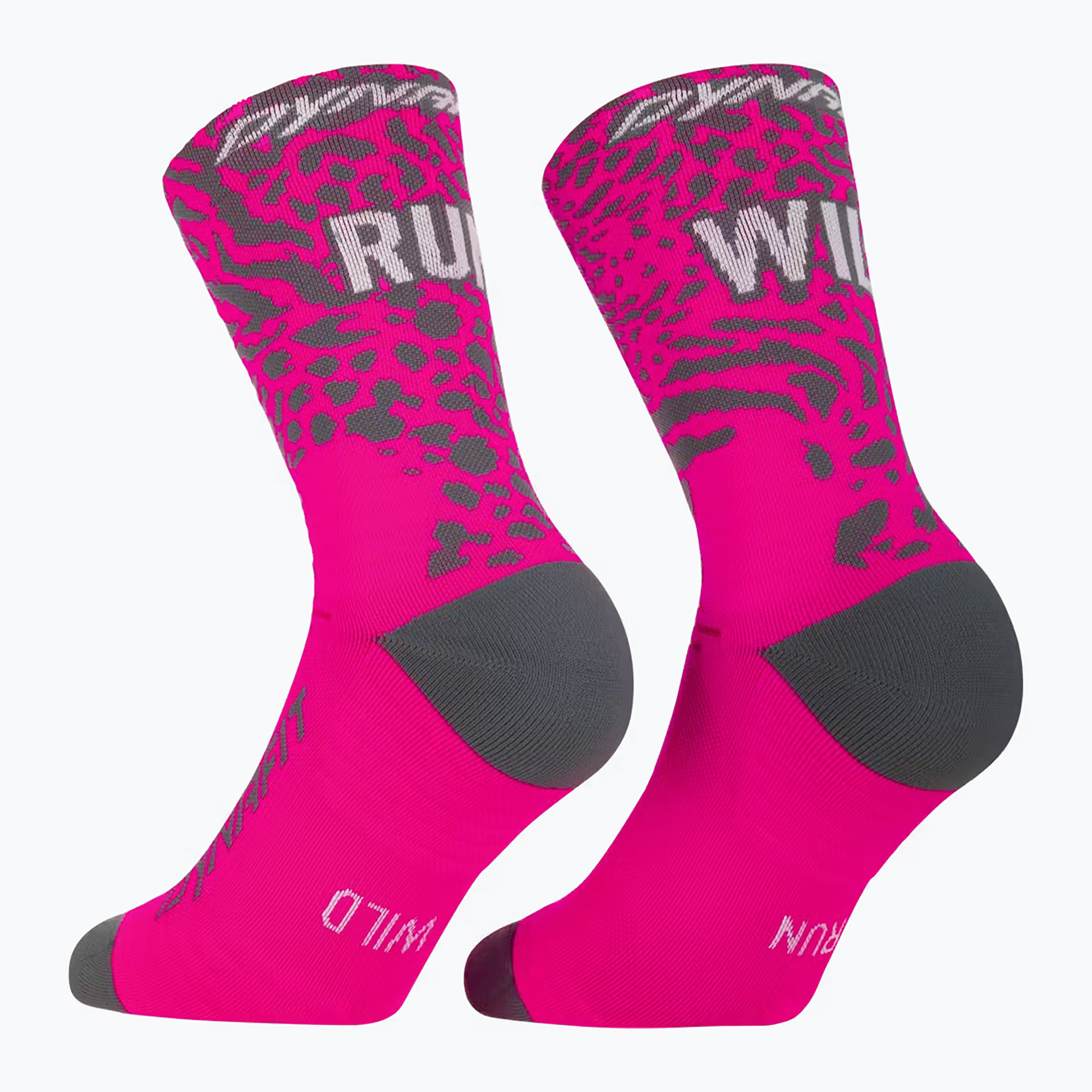 Чорапи DYNAFIT Run Wild Crew pink glo
