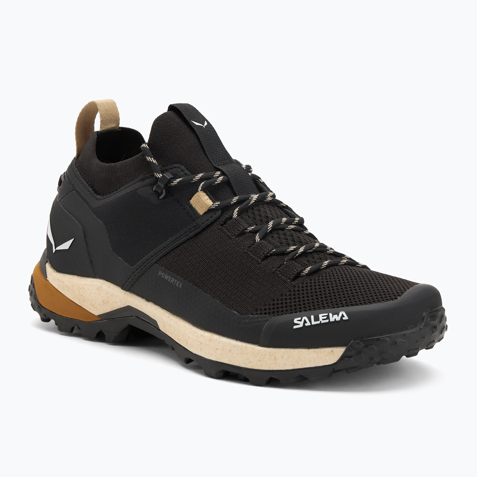 Buty trekkingowe męskie Salewa Puez 2 Knit Powertex black/black 