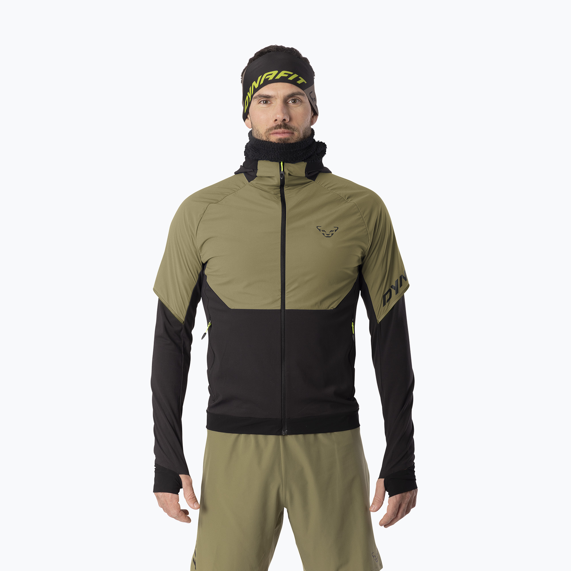 Мъжко яке за бягане DYNAFIT Alpine Hybrid military green/0910