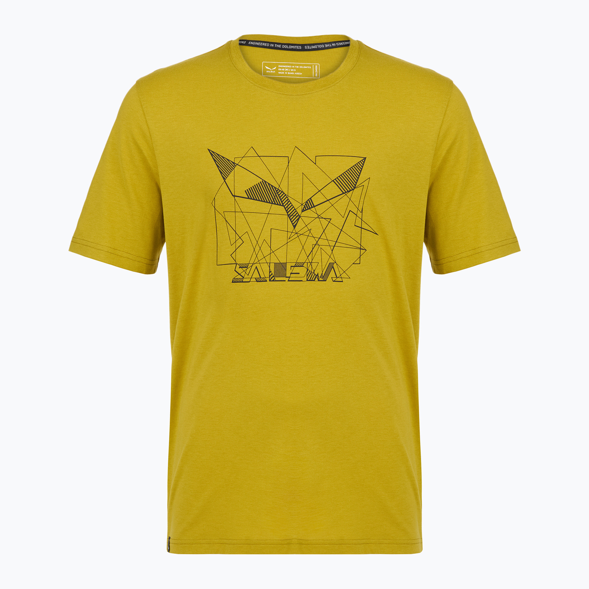 Koszulka męska Salewa Eagle Geometric olive oil