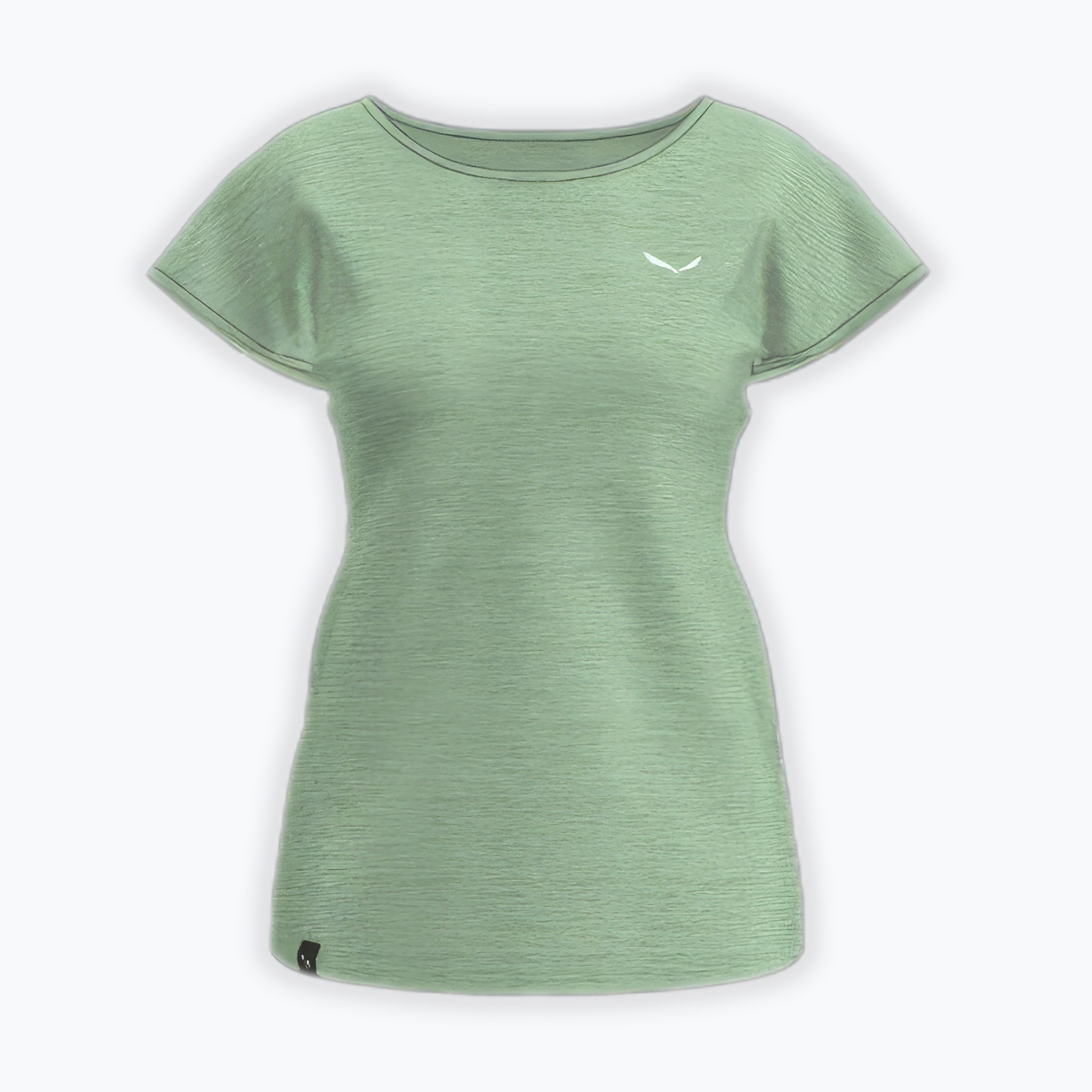 Дамска тениска за трекинг Salewa Puez Melange Dry pastel green melange