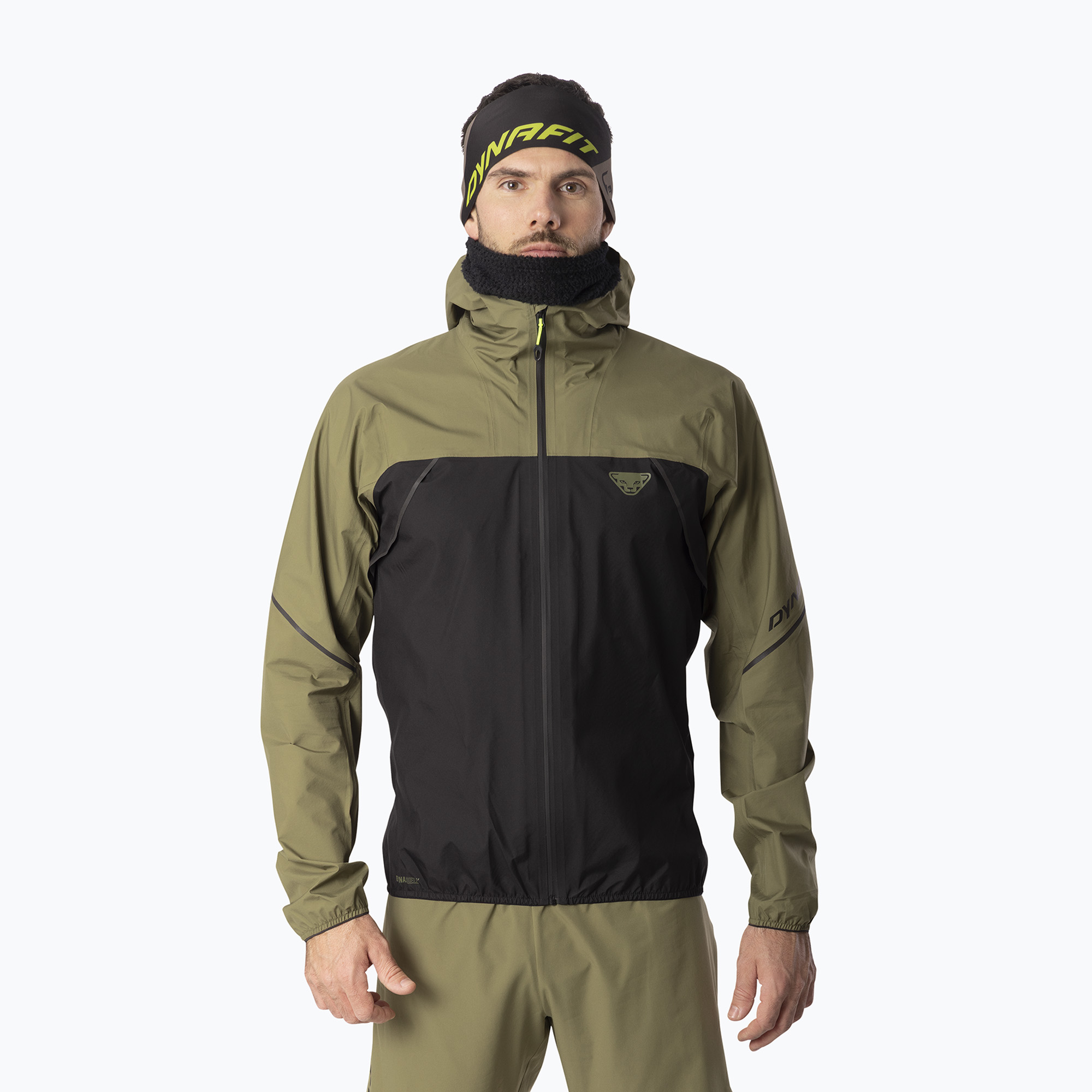Мъжко яке за бягане DYNAFIT Alpine 3L military green/0910