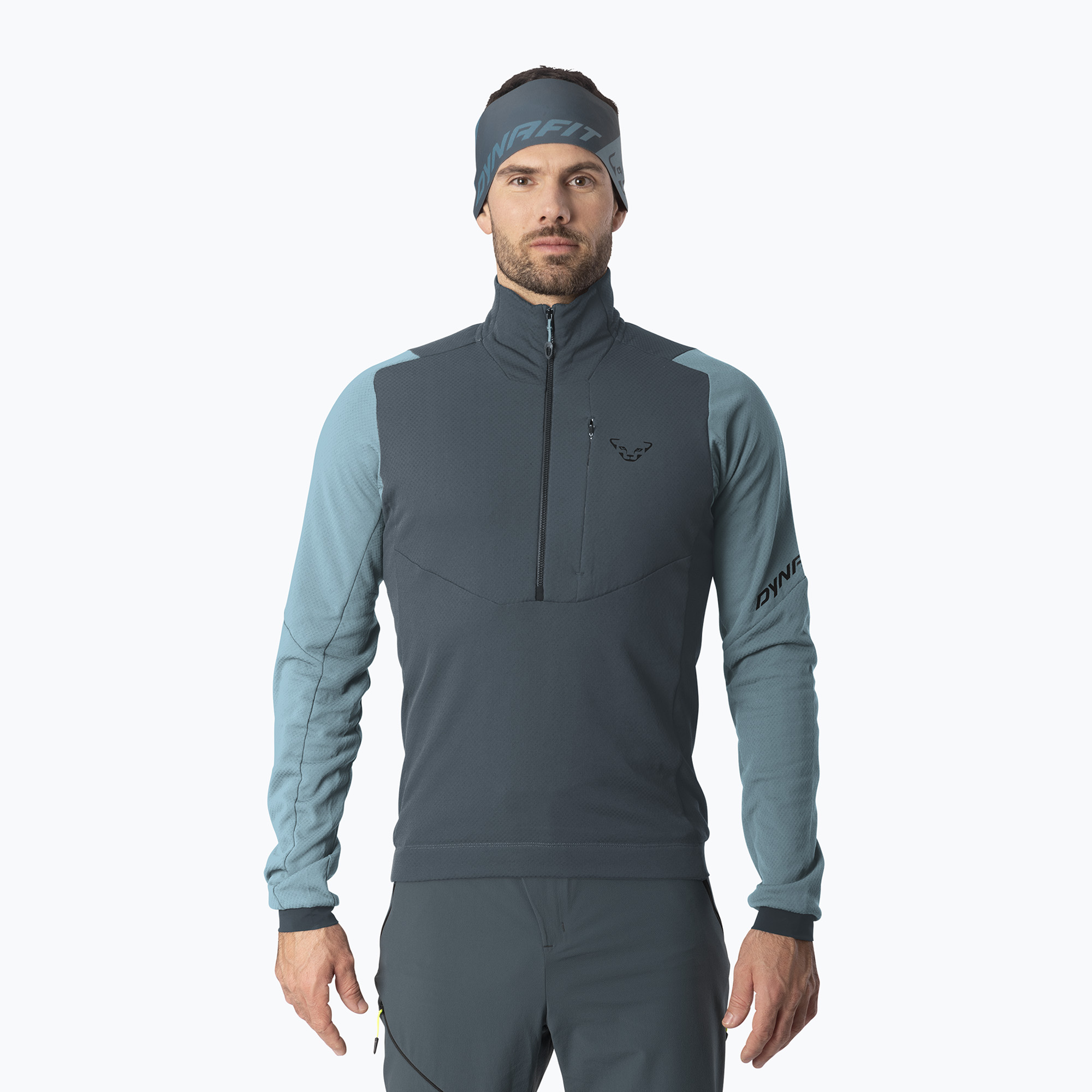 Мъжки полар за ски туринг DYNAFIT Blacklight Thermal 1/2 Zip smoke blue/0720