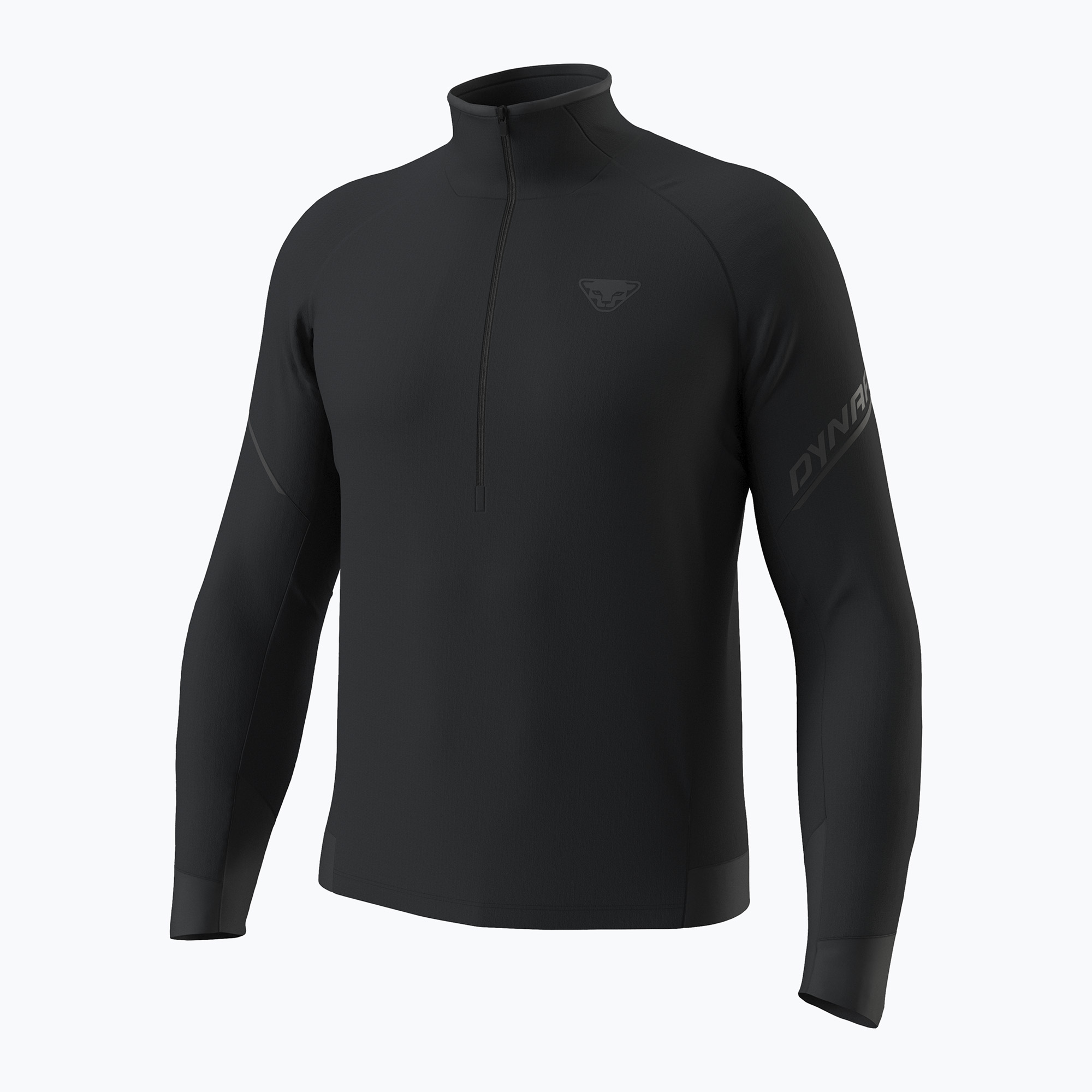 Мъжки суитшърт за бягане Dynafit Alpine LS 1/2 Zip Tee black out