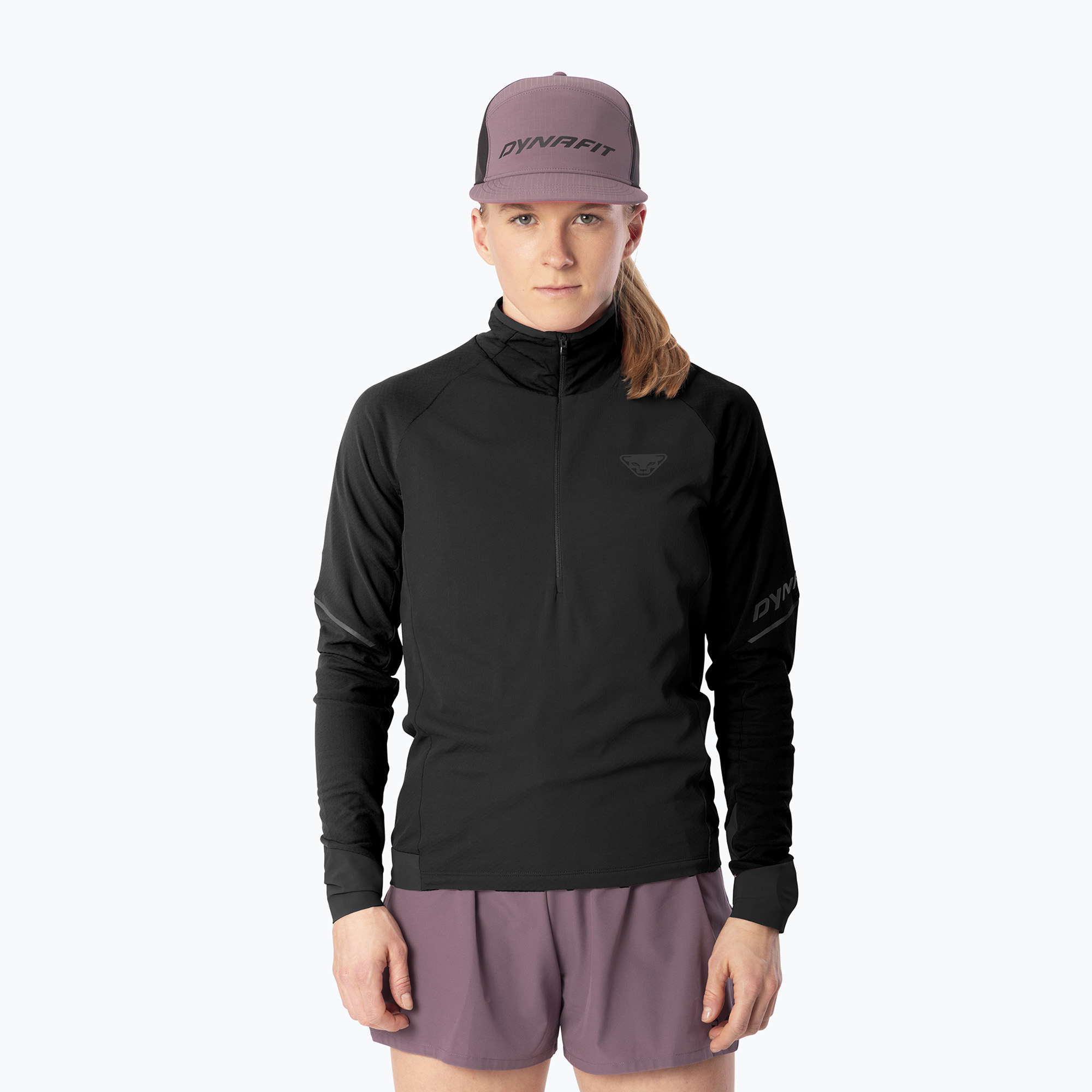 Dámská běžecká mikina Dynafit Alpine LS 1/2 Zip Tee black out