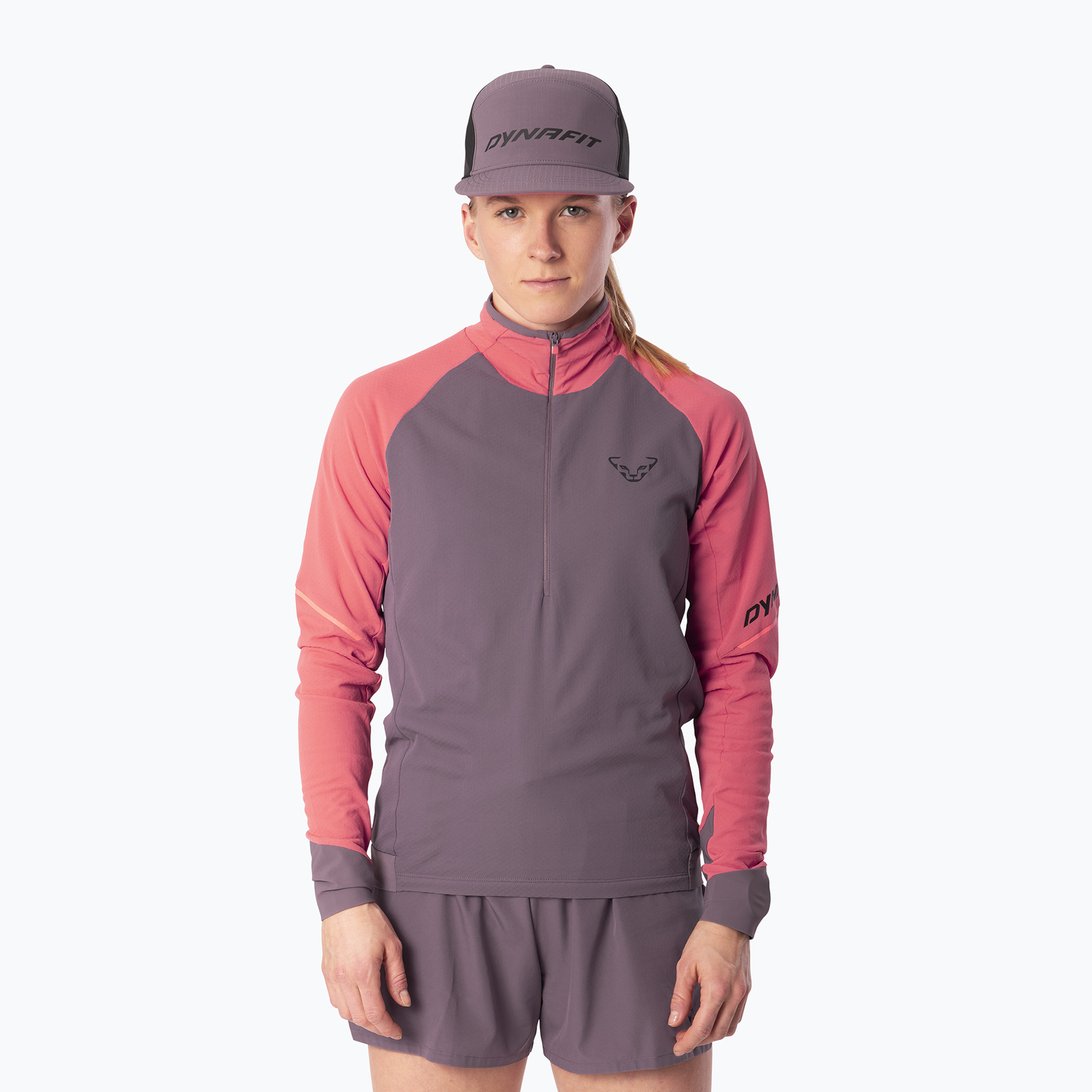 Дамски суитшърт за бягане Dynafit Alpine LS 1/2 Zip Tee cabana/6A90