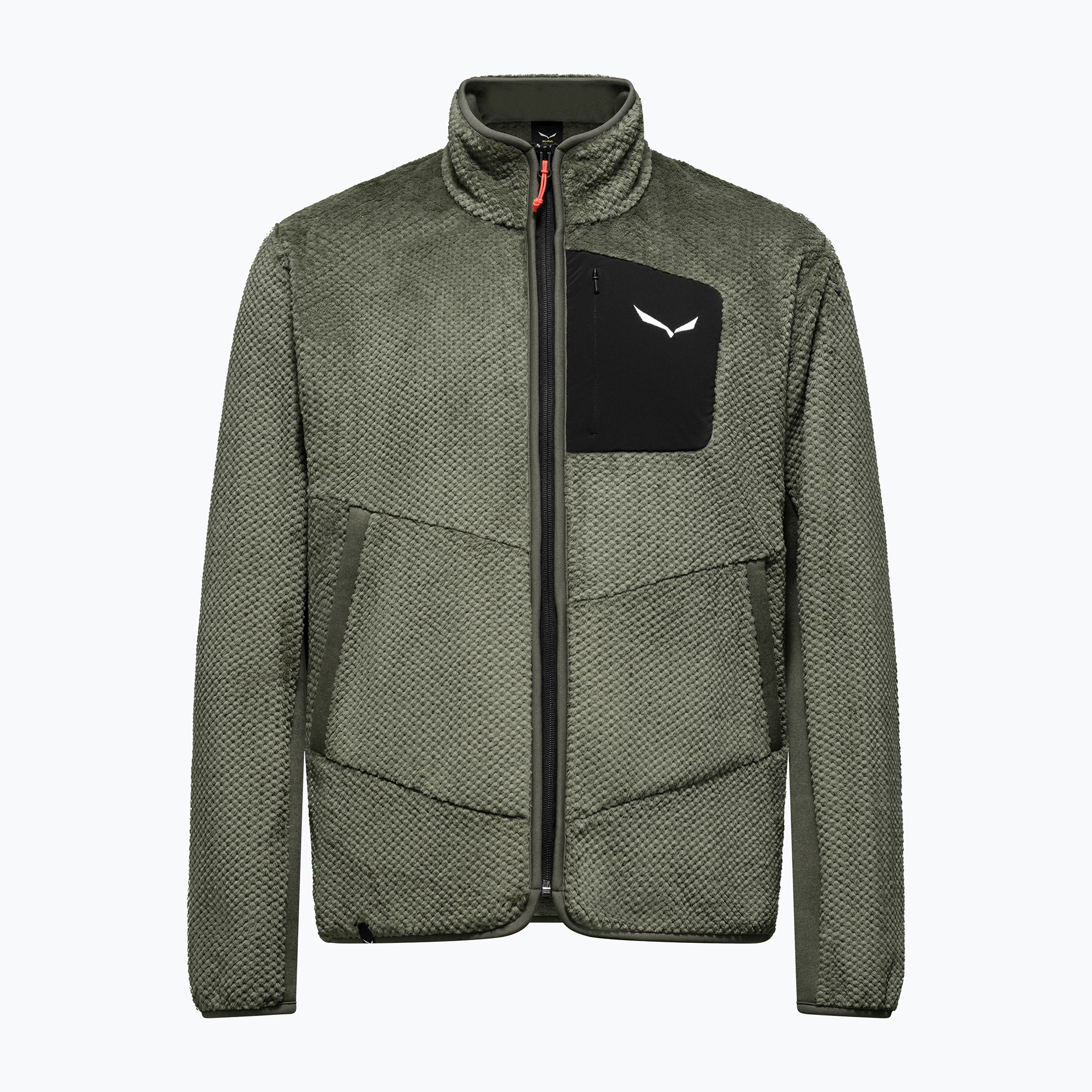 Bluză de trekking pentru bărbați Salewa Puez Warm Full Zip faded green