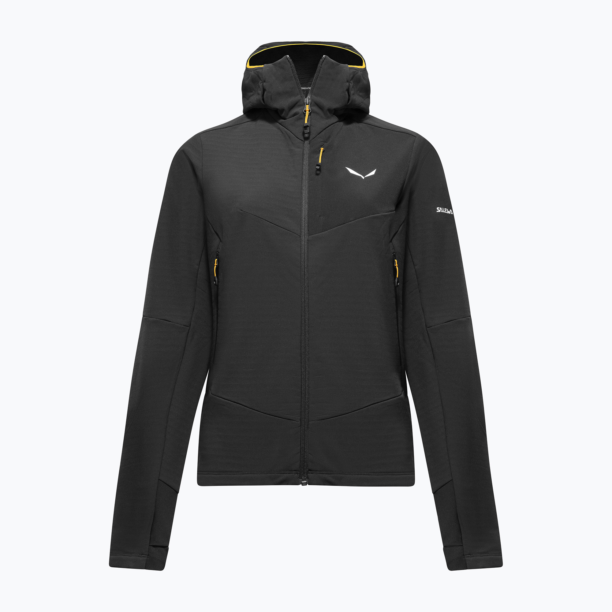 Bluză fleece pentru femei Salewa Ortles Fleece Pro Hooded Black Out
