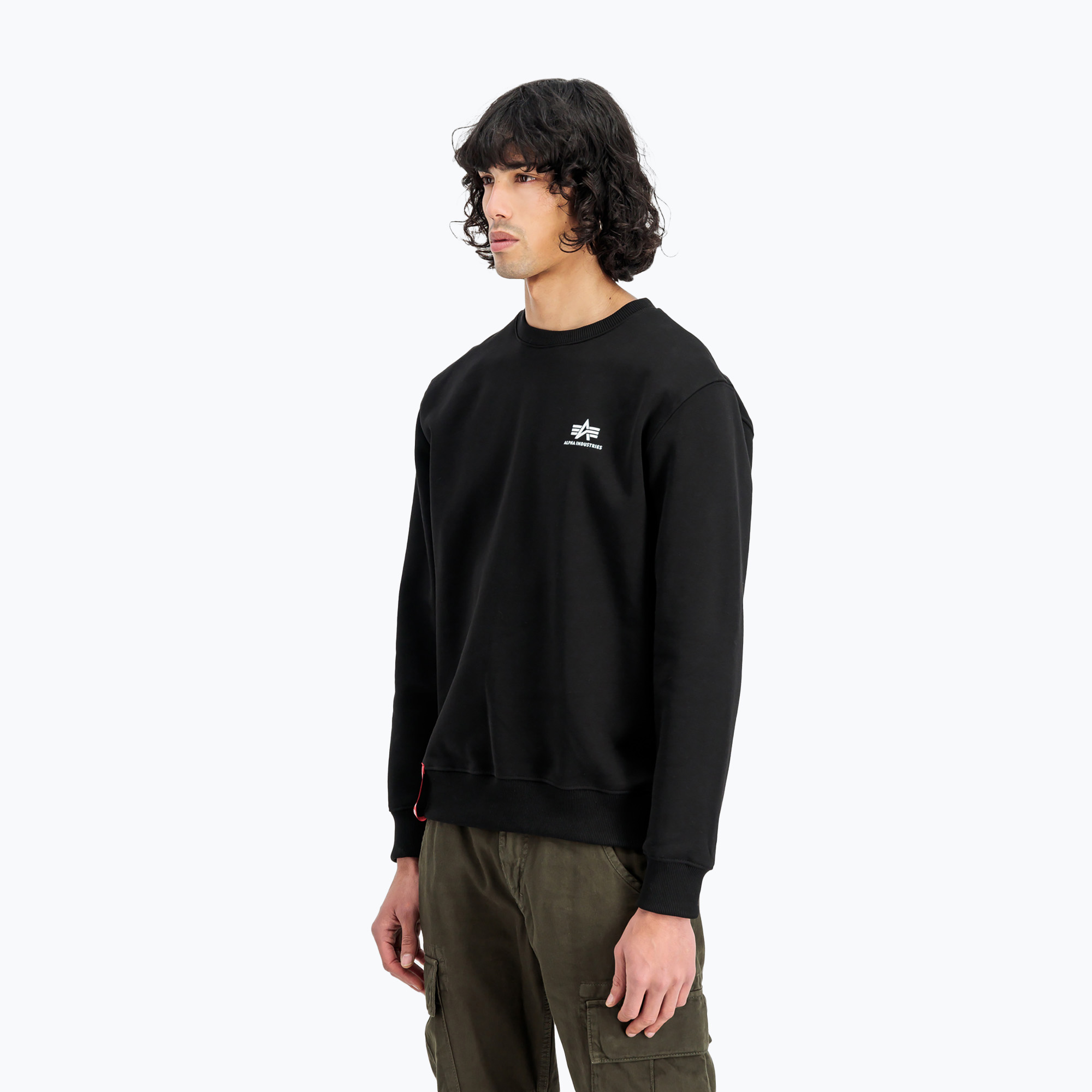 Bluza męska Alpha Industries Basic Small Logo black 