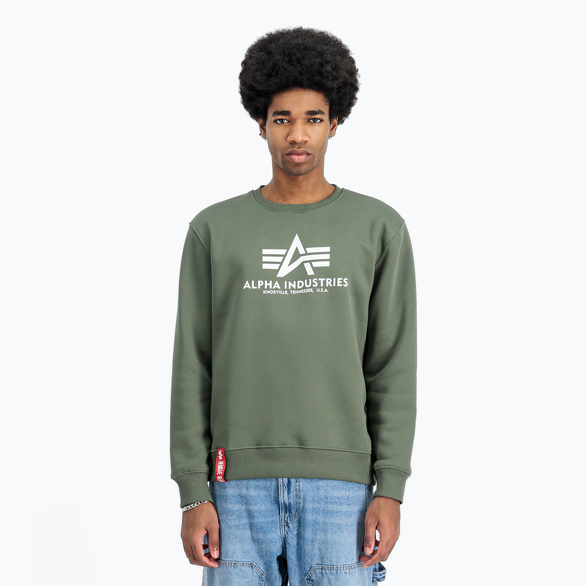 Bluza męska Alpha Industries Basic dark olive 