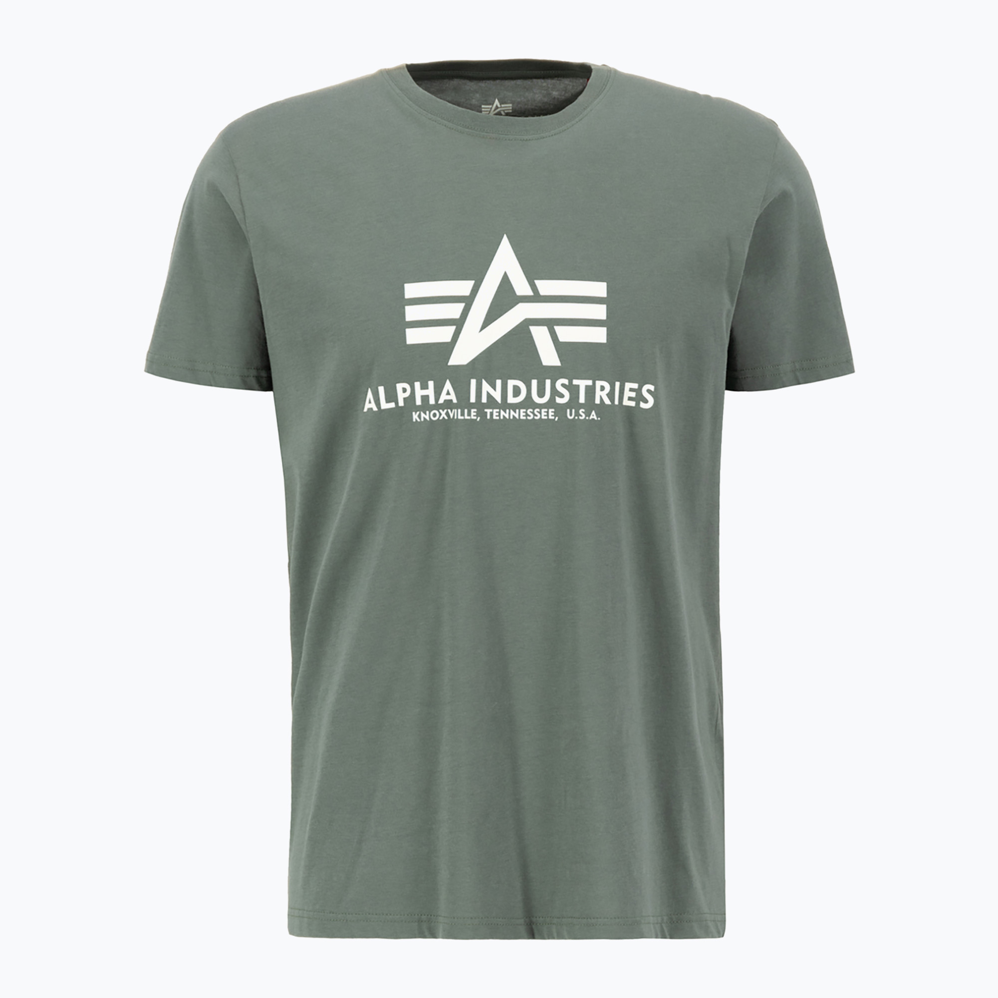 Мъжка тениска Alpha Industries Basic vintage green