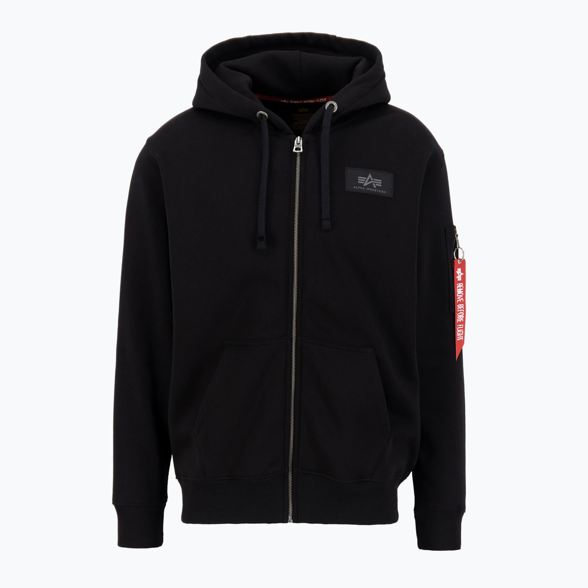 Bluza męska Alpha Industries Back Print Zip black 